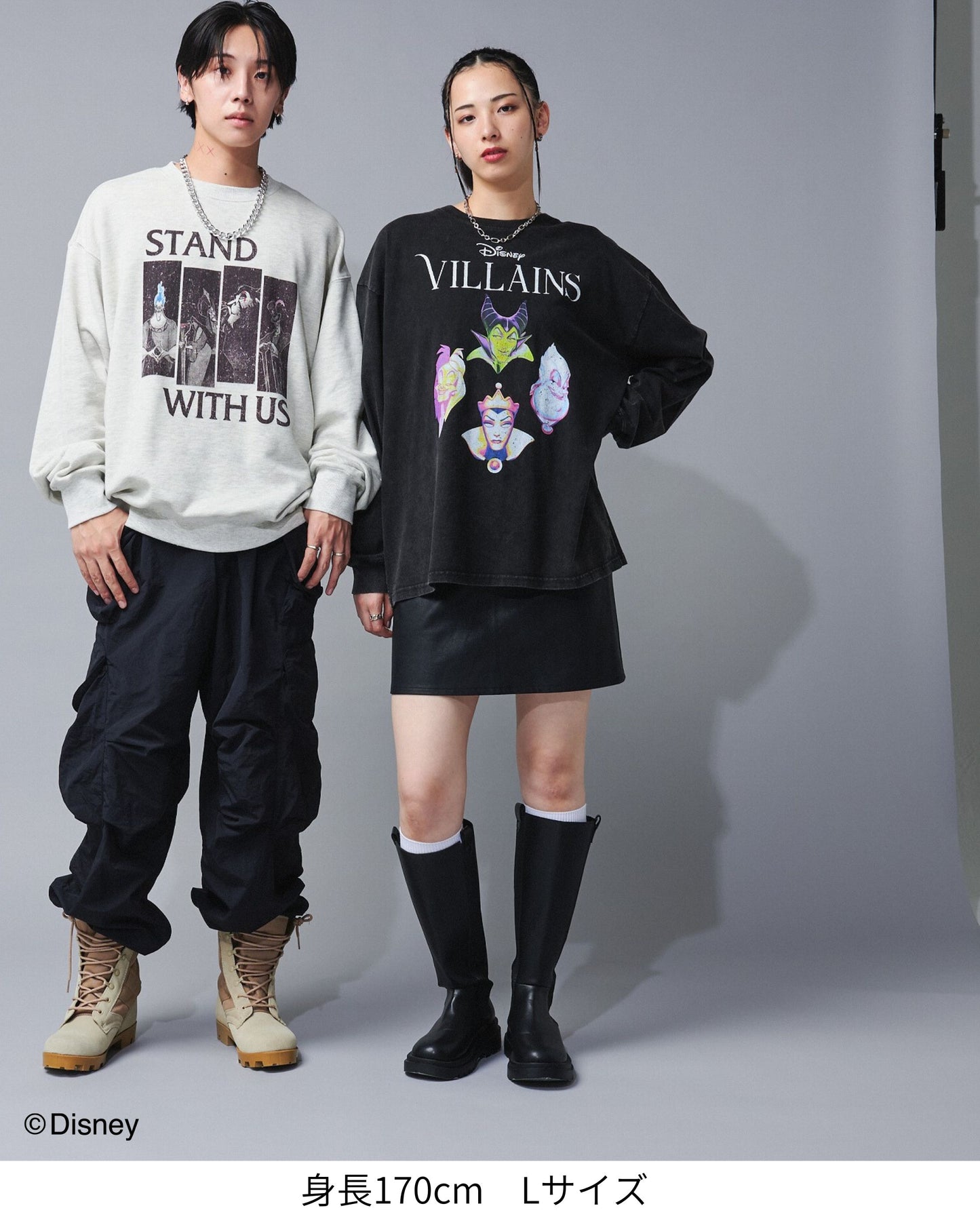 【Disney】ヴィランズ フェイスツアーロンTee