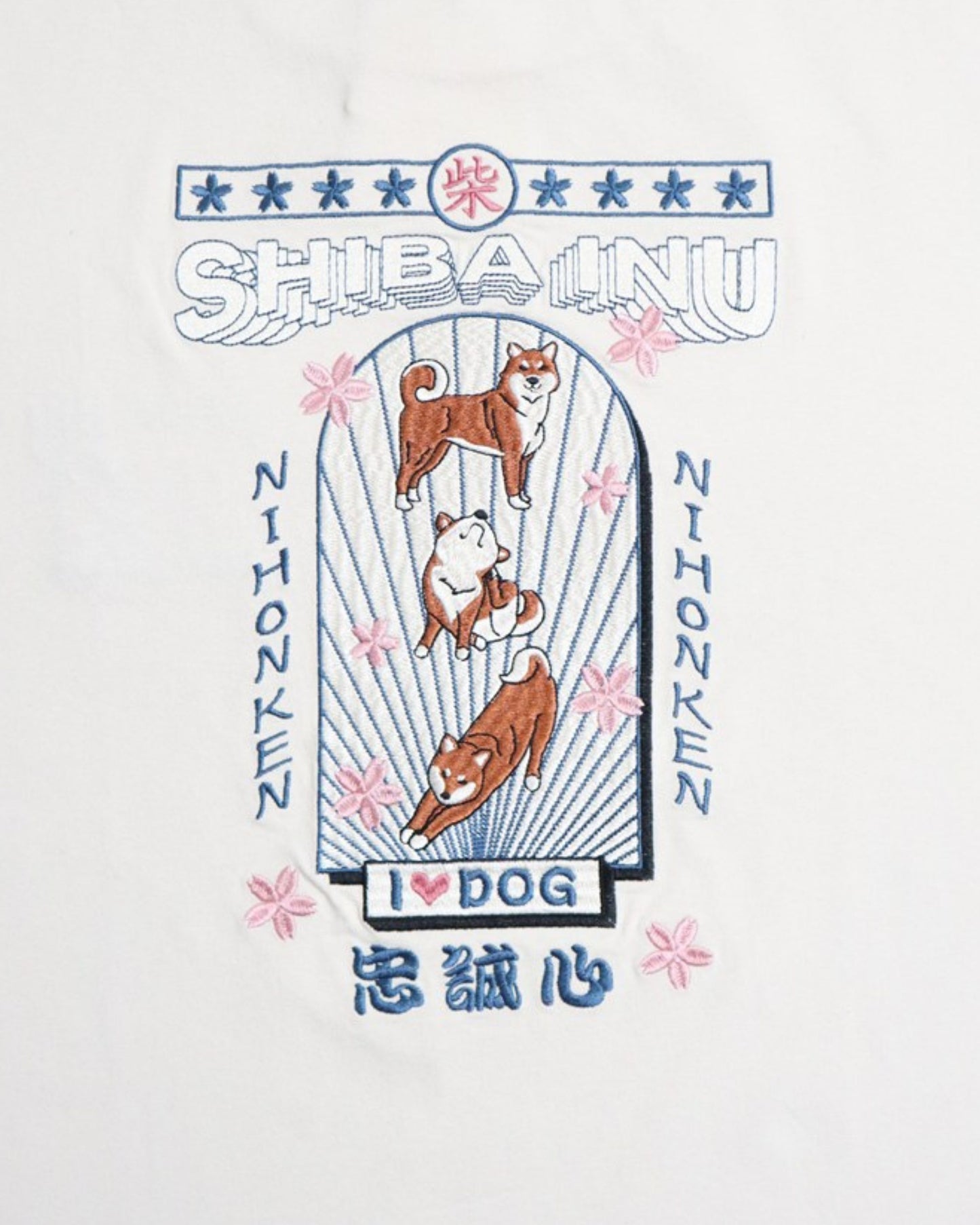 【JapanSeries】SHIBAINU Embroidered Tee