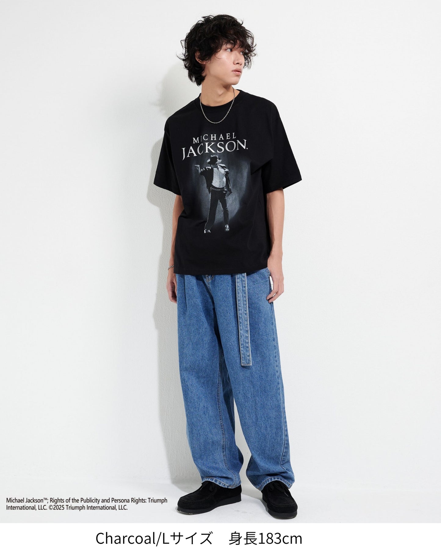 【Michael Jackson】Silver Foil Print Tee