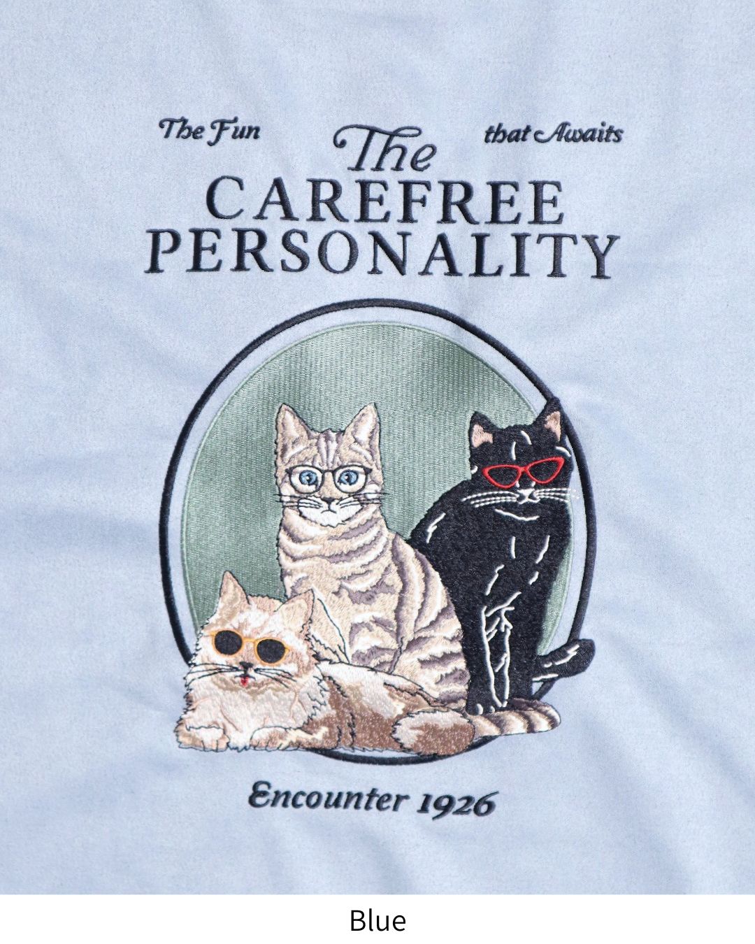 Fancy Cat Suede Sweatshirt