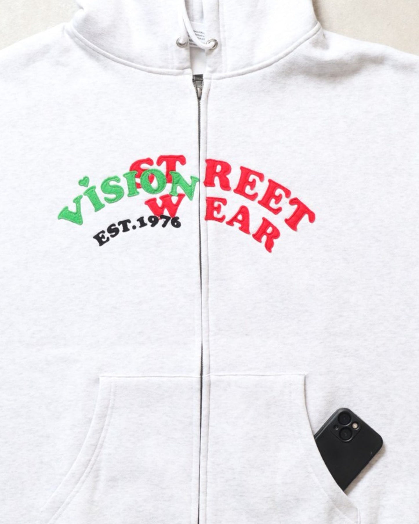 Felt Arch Zip Hoodie