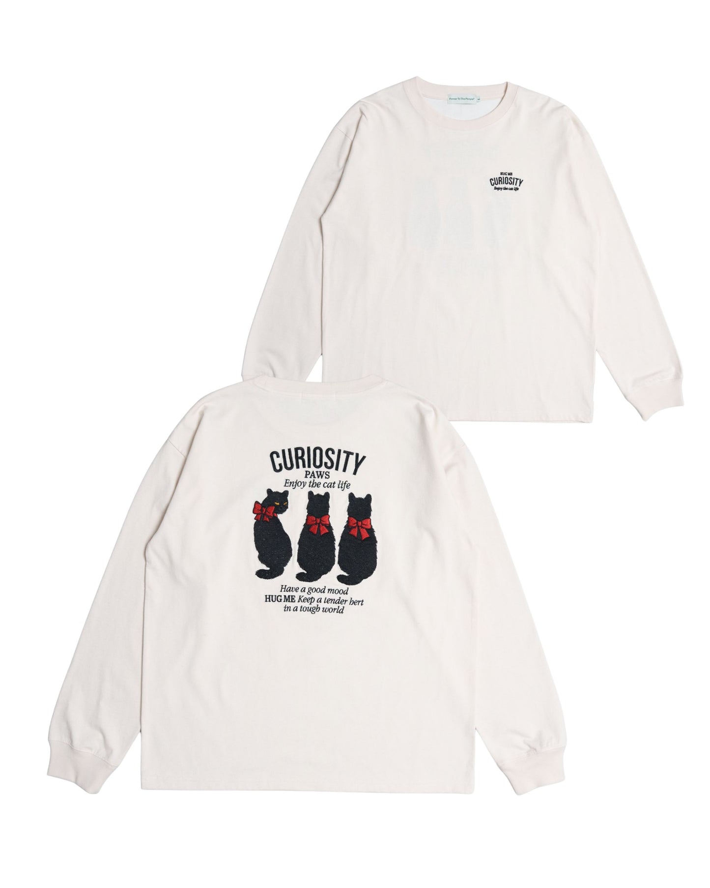 Ribboned Cat L/S Tee