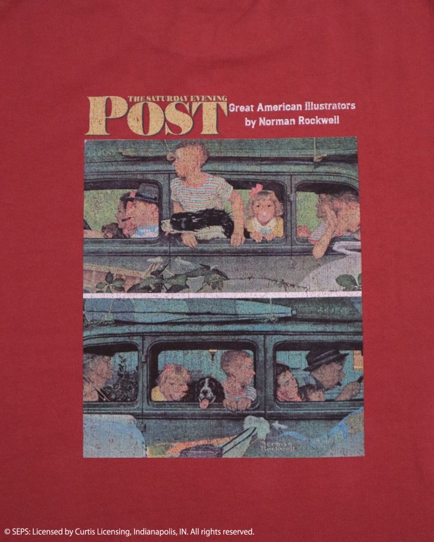 【POST】 ノーマン・ロックウェル Going&coming T-shirt