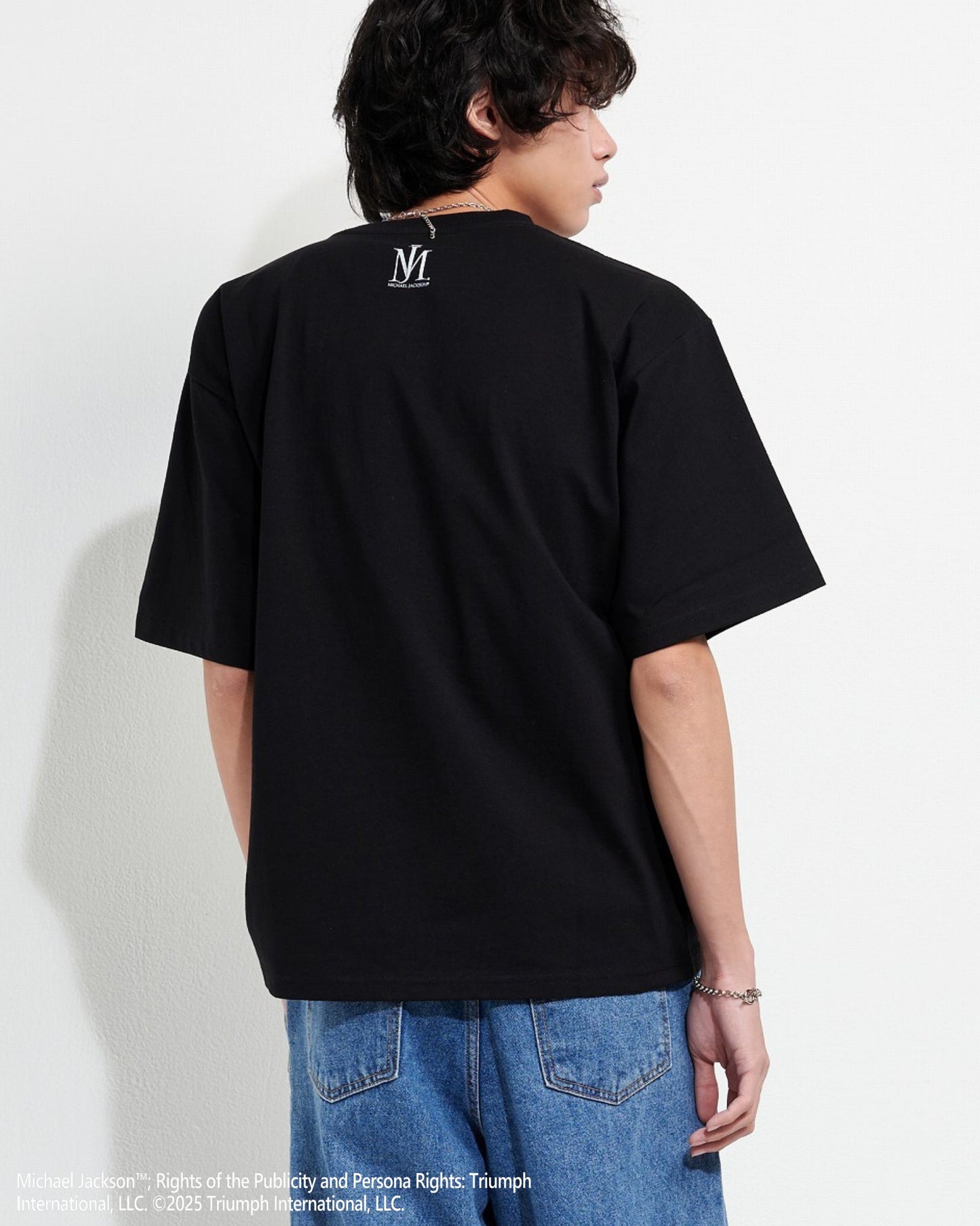 【Michael Jackson】Silver Foil Print Tee