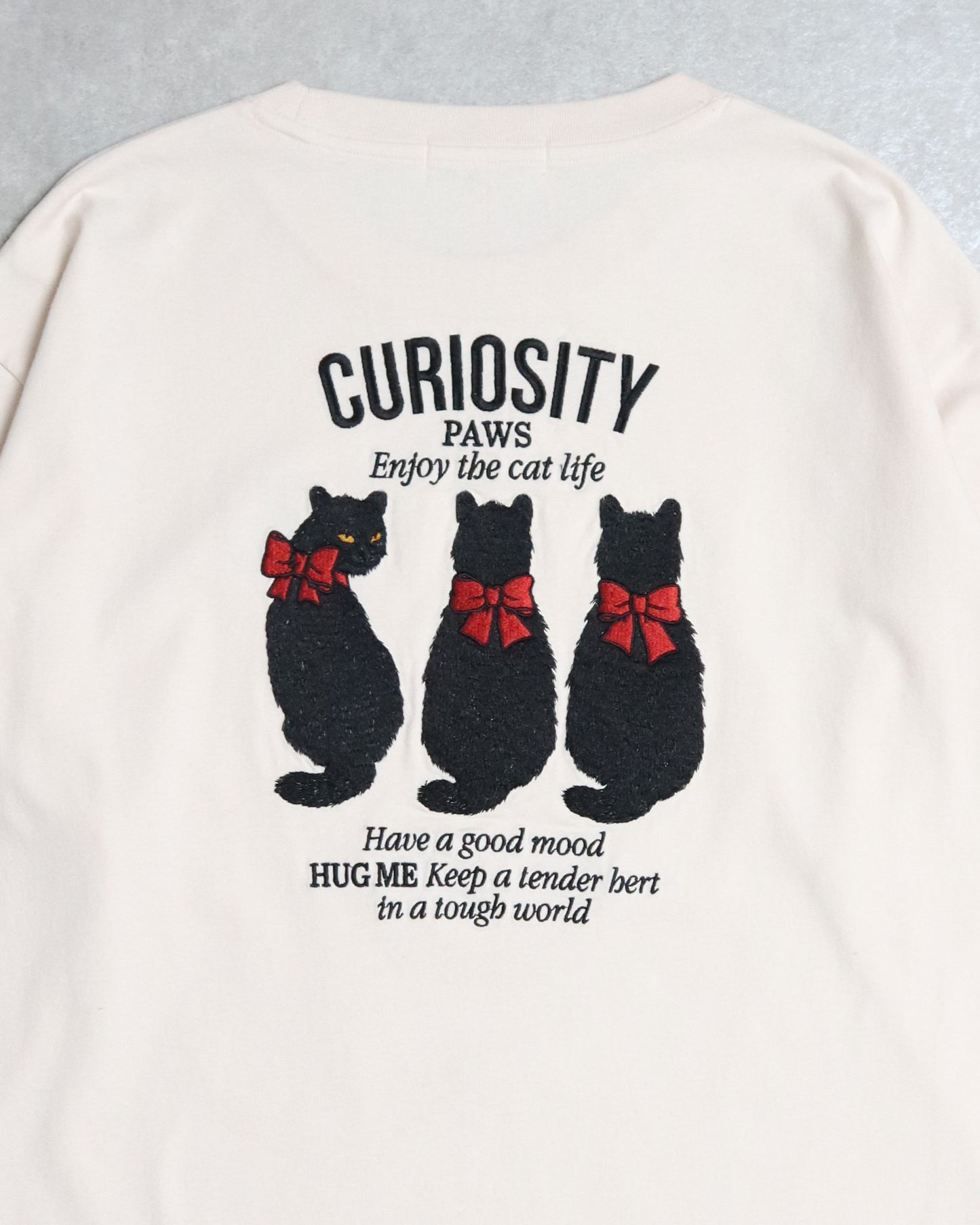 Ribboned Cat L/S Tee