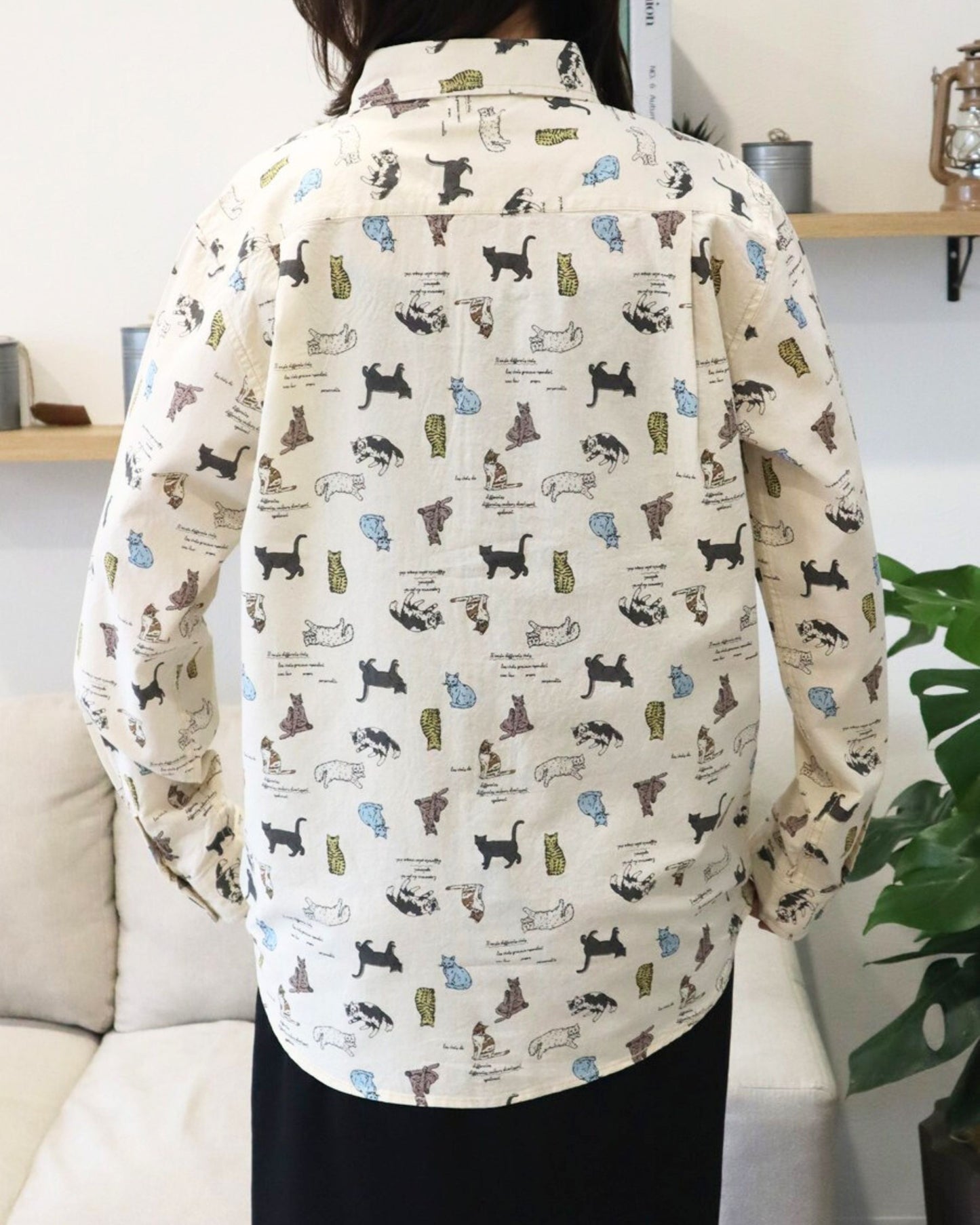 アニマル総柄シャツ