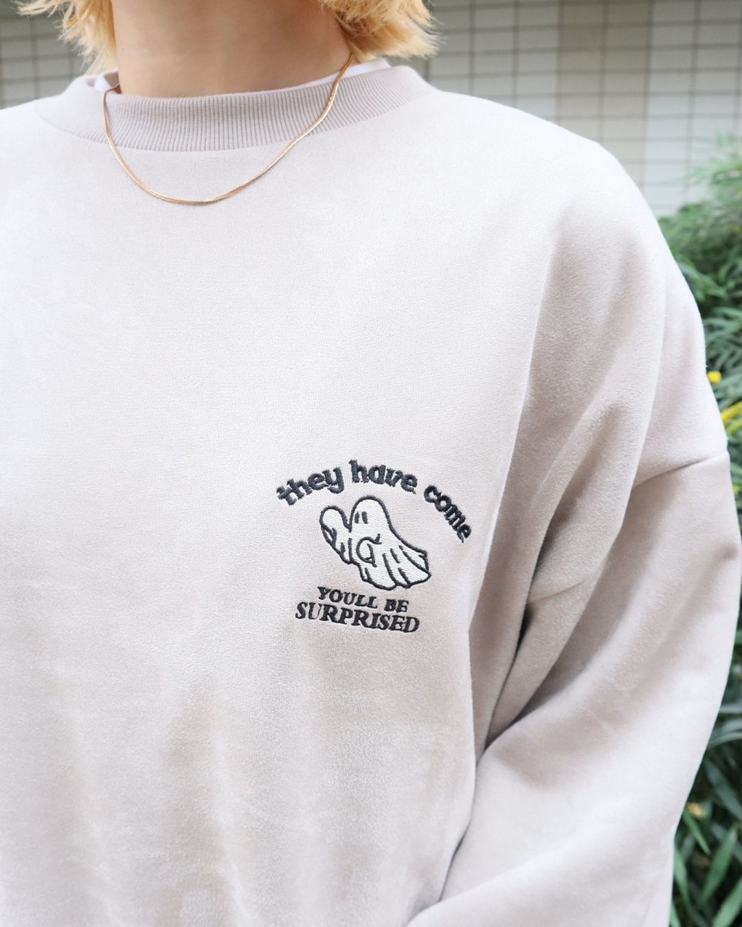 Ghost Suede Sweatshirt