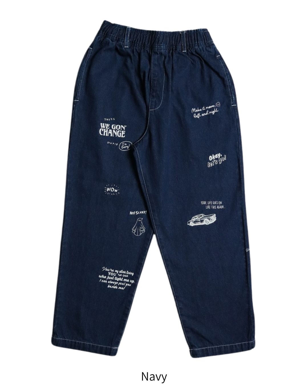 Doodle Denim Pants