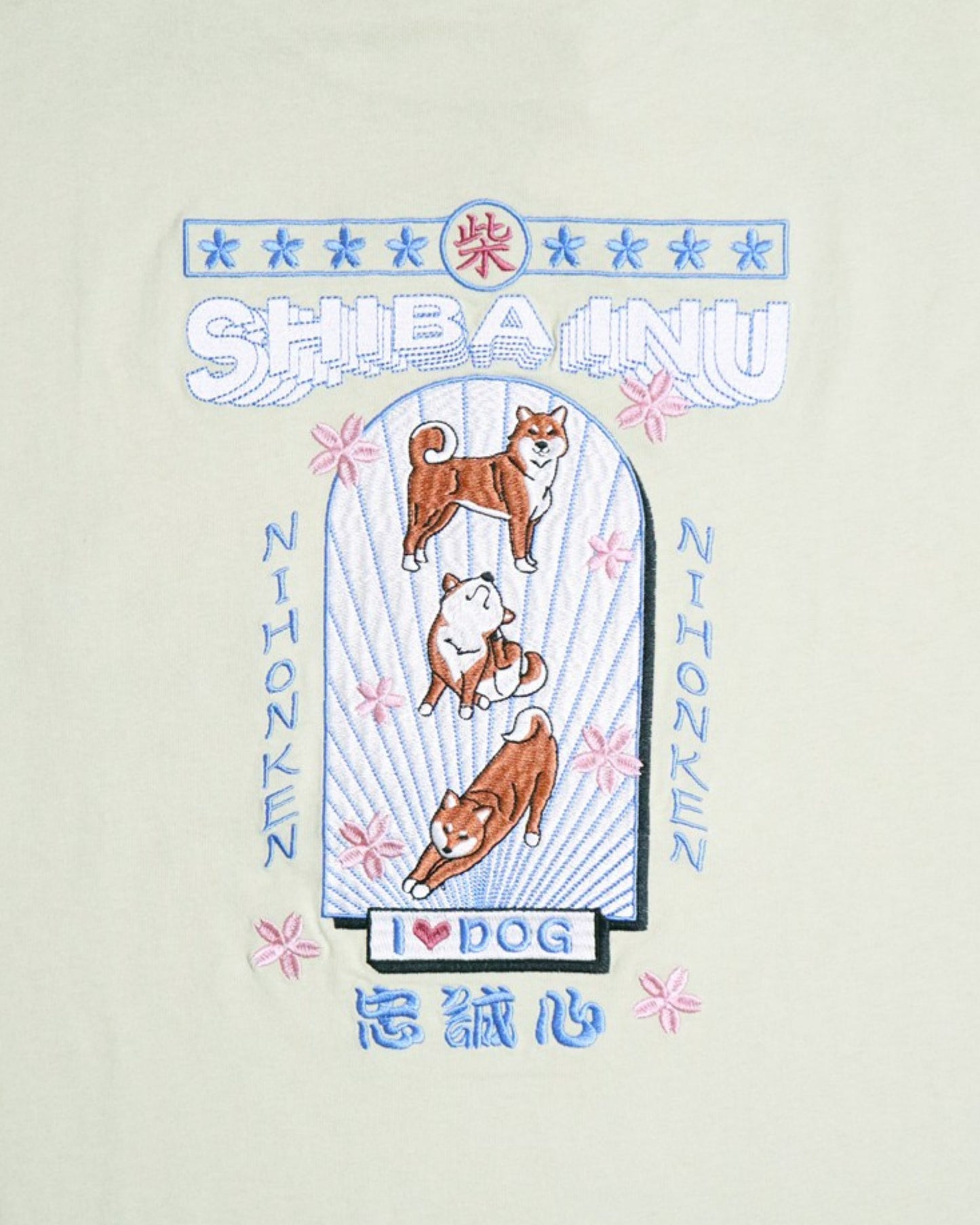 【JapanSeries】SHIBAINU Embroidered Tee