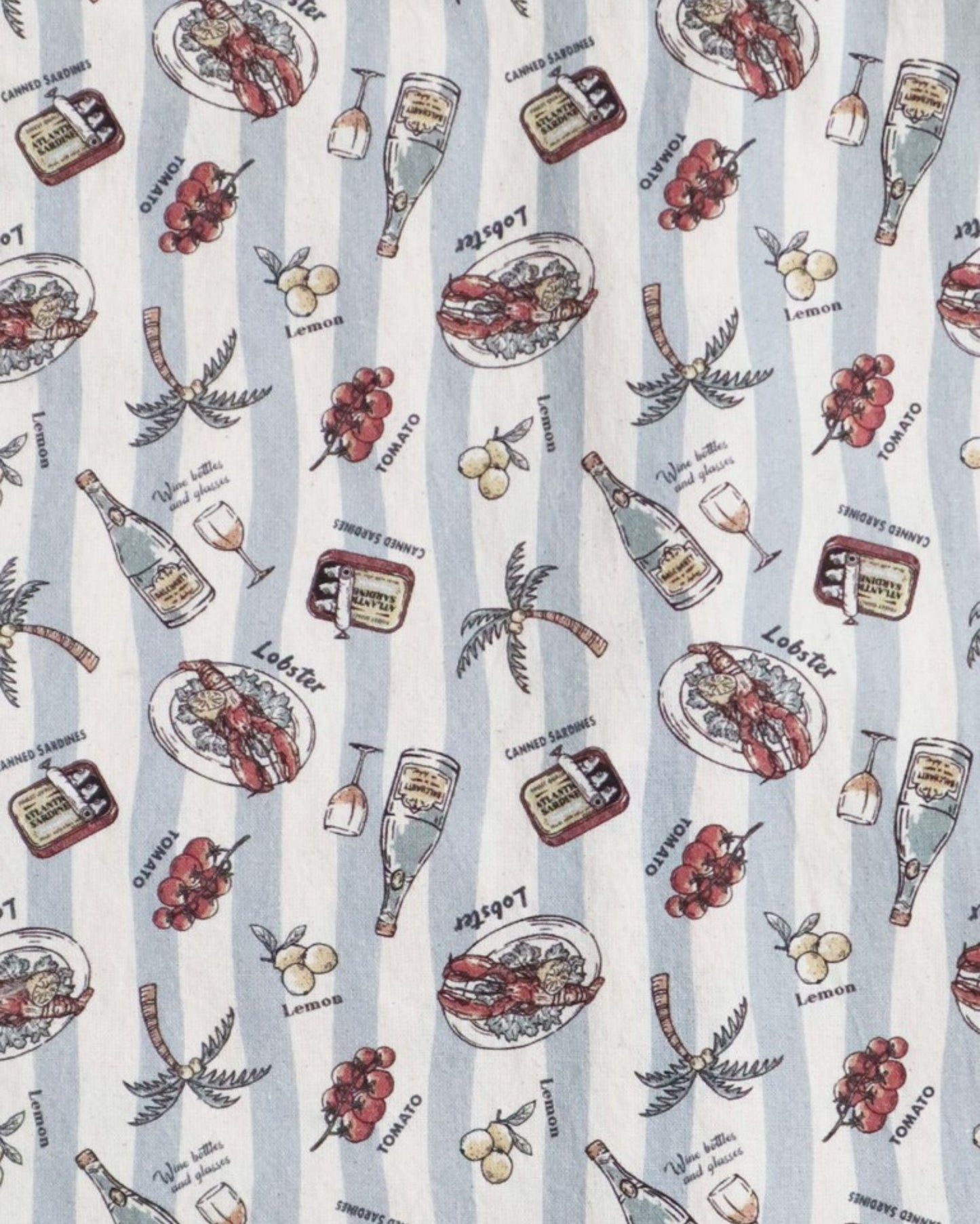 ストライプ総柄シャツ