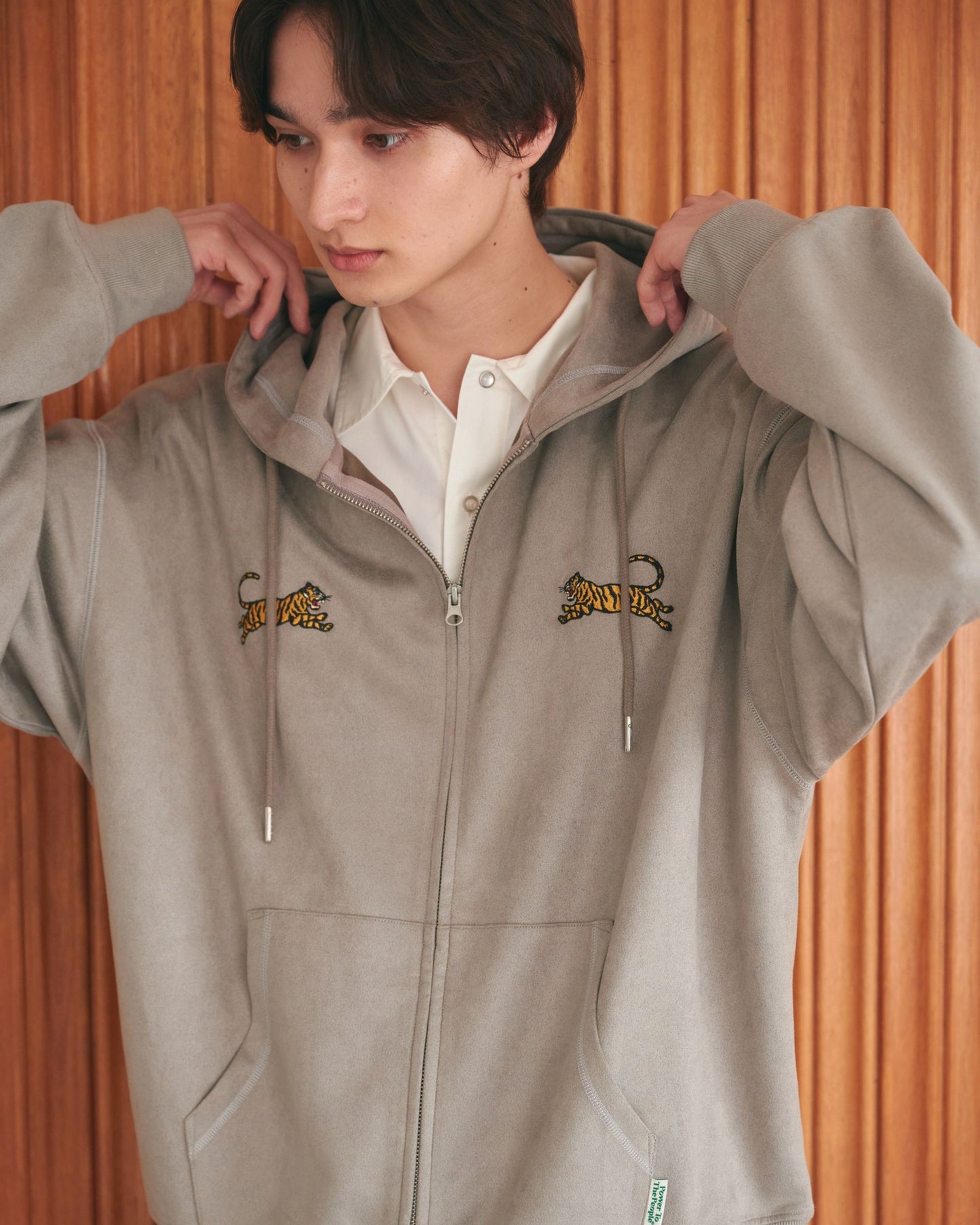 Tiger Suede Hoodie