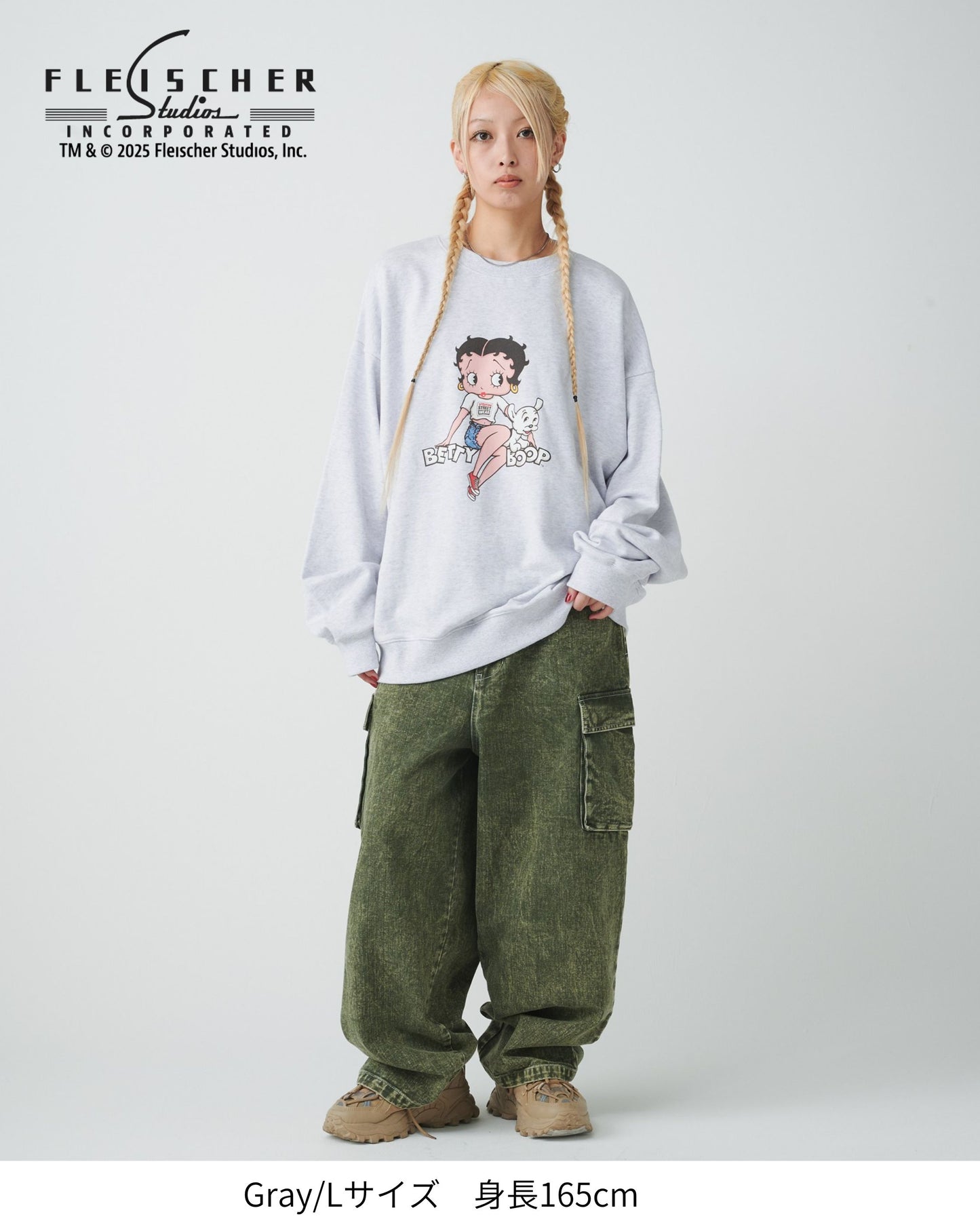 【BETTY BOOP™】 Front Back Sweatshirt
