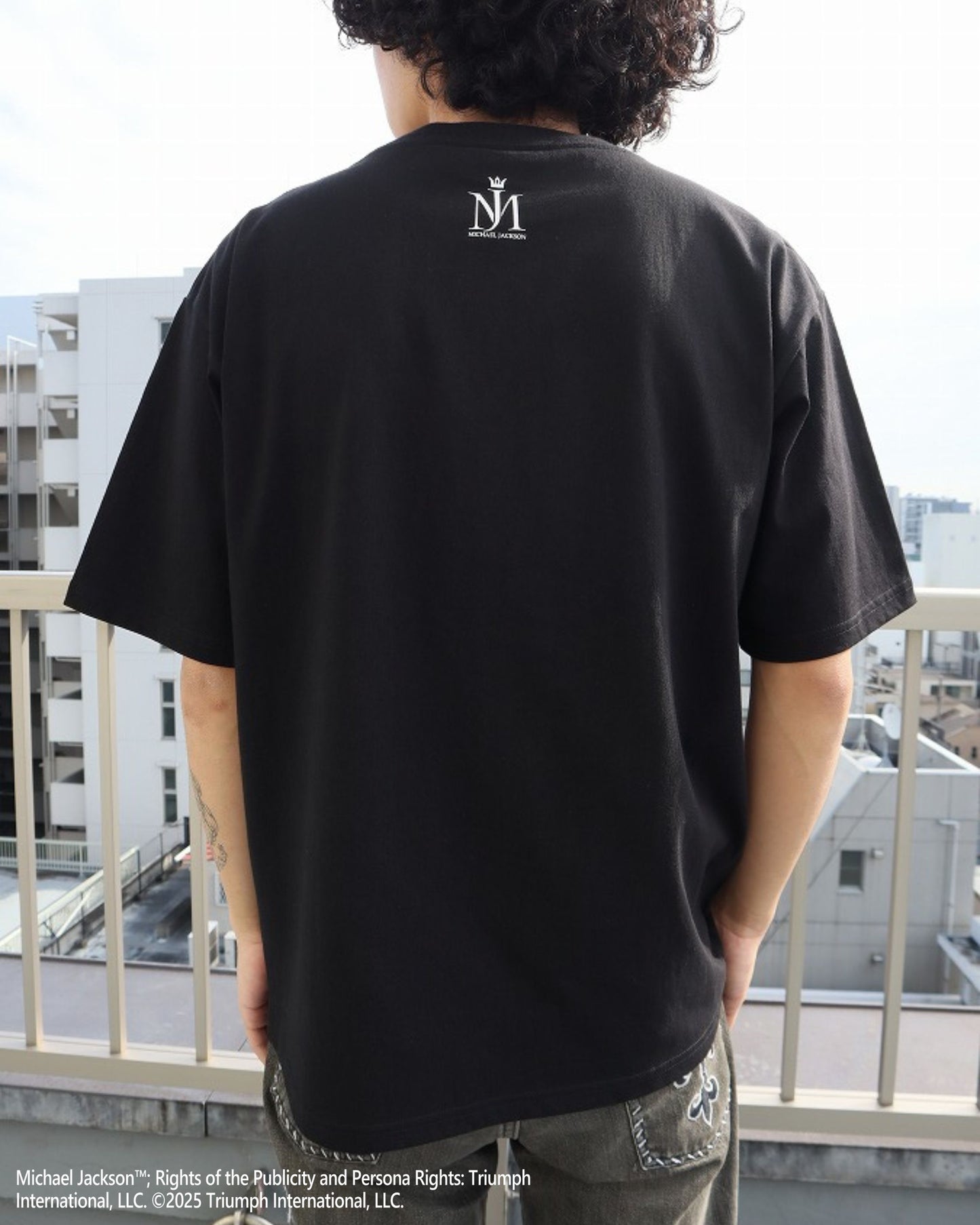 【Michael Jackson】Gold Foil Print Tee