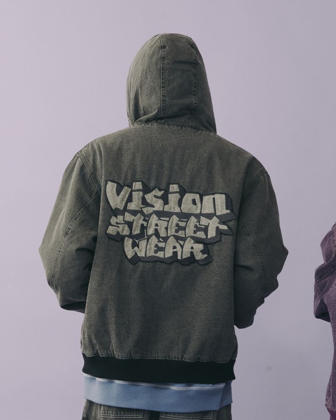 HOODED DENIM JACKET