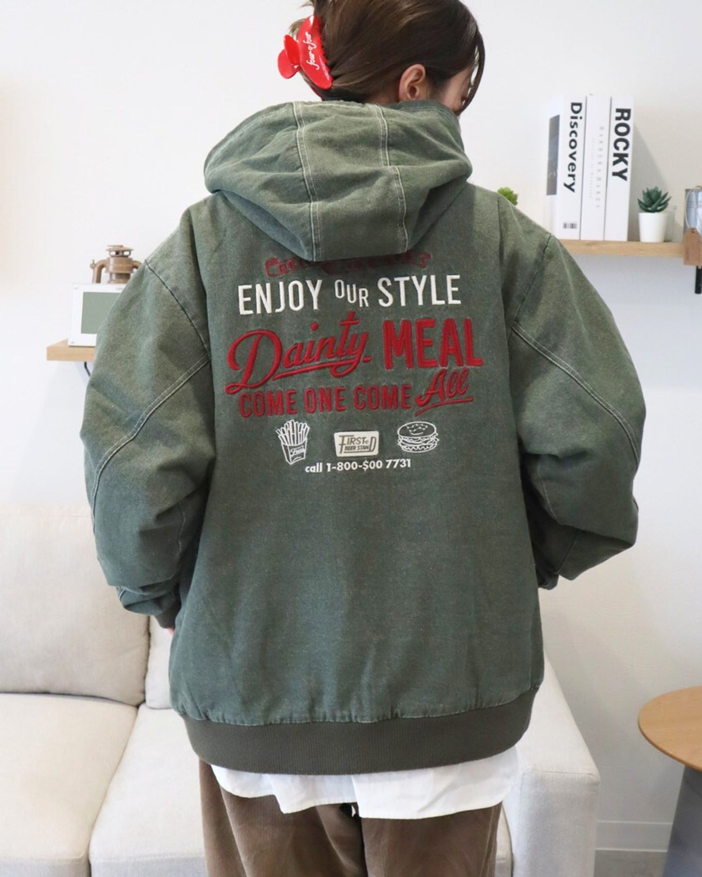 Hooded Denim Jacket