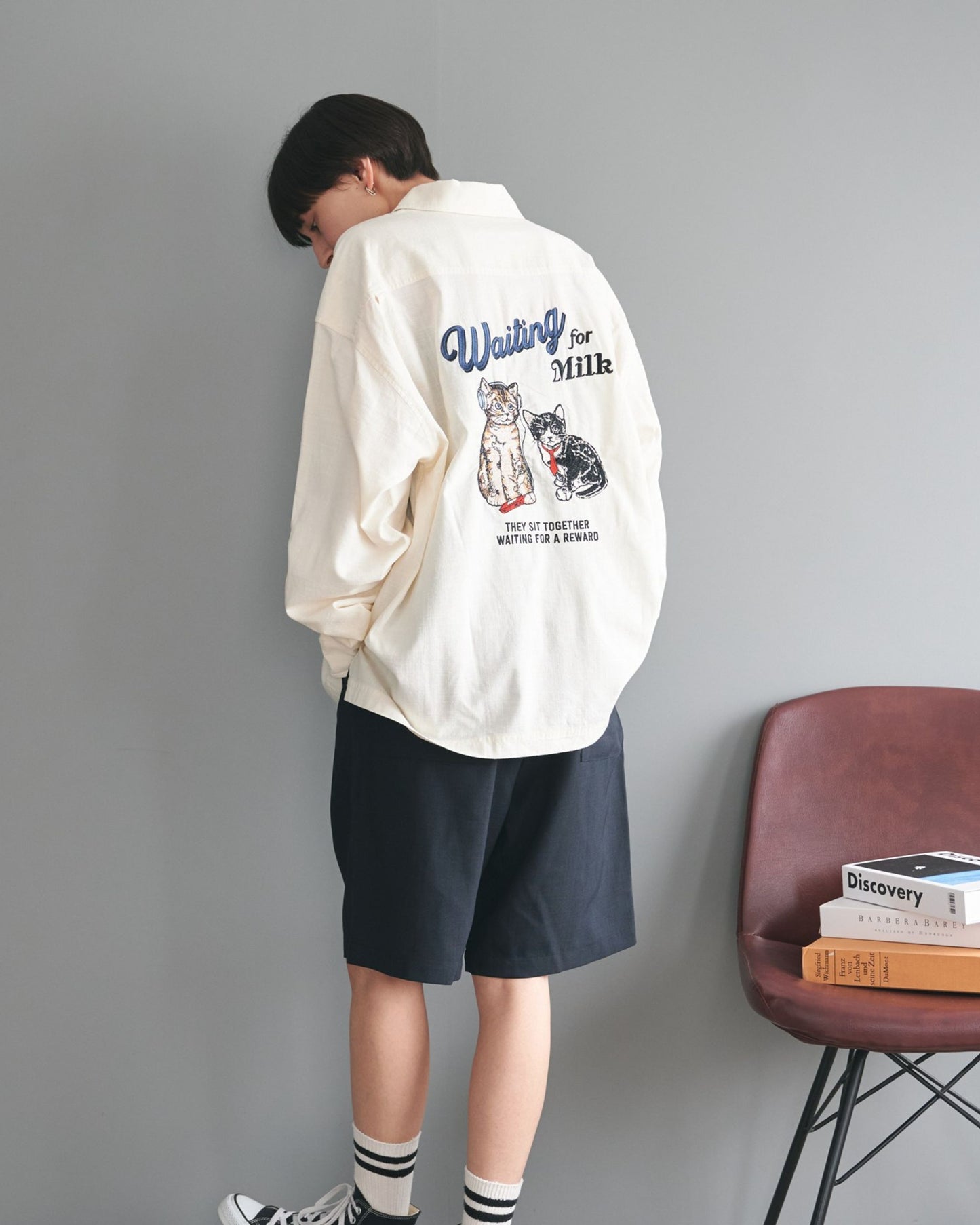Cat Linen-Like Shirt