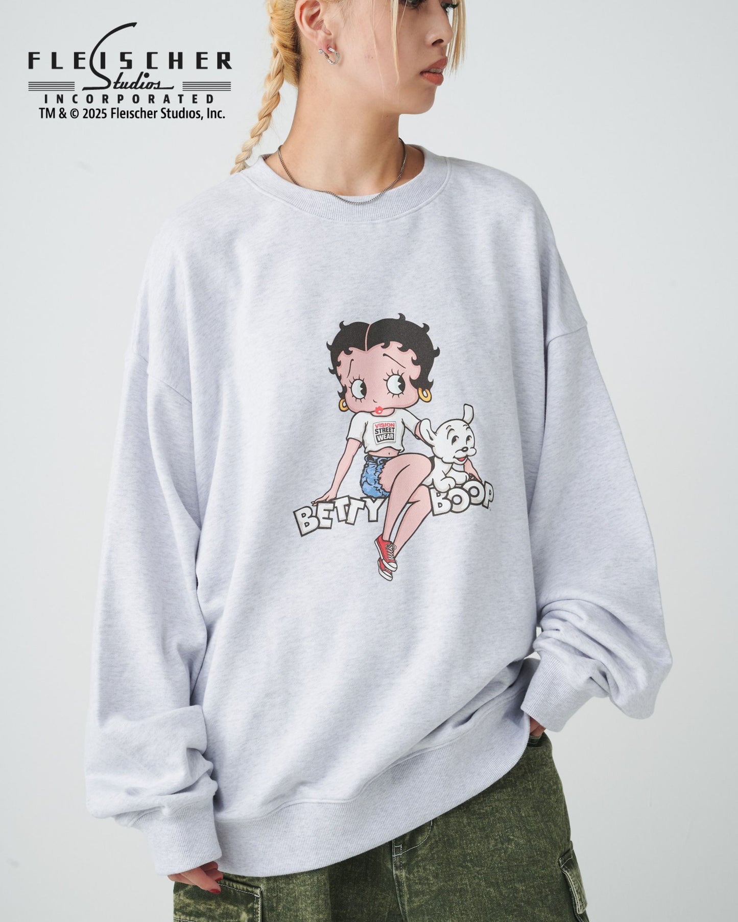 【BETTY BOOP™】 Front Back Sweatshirt