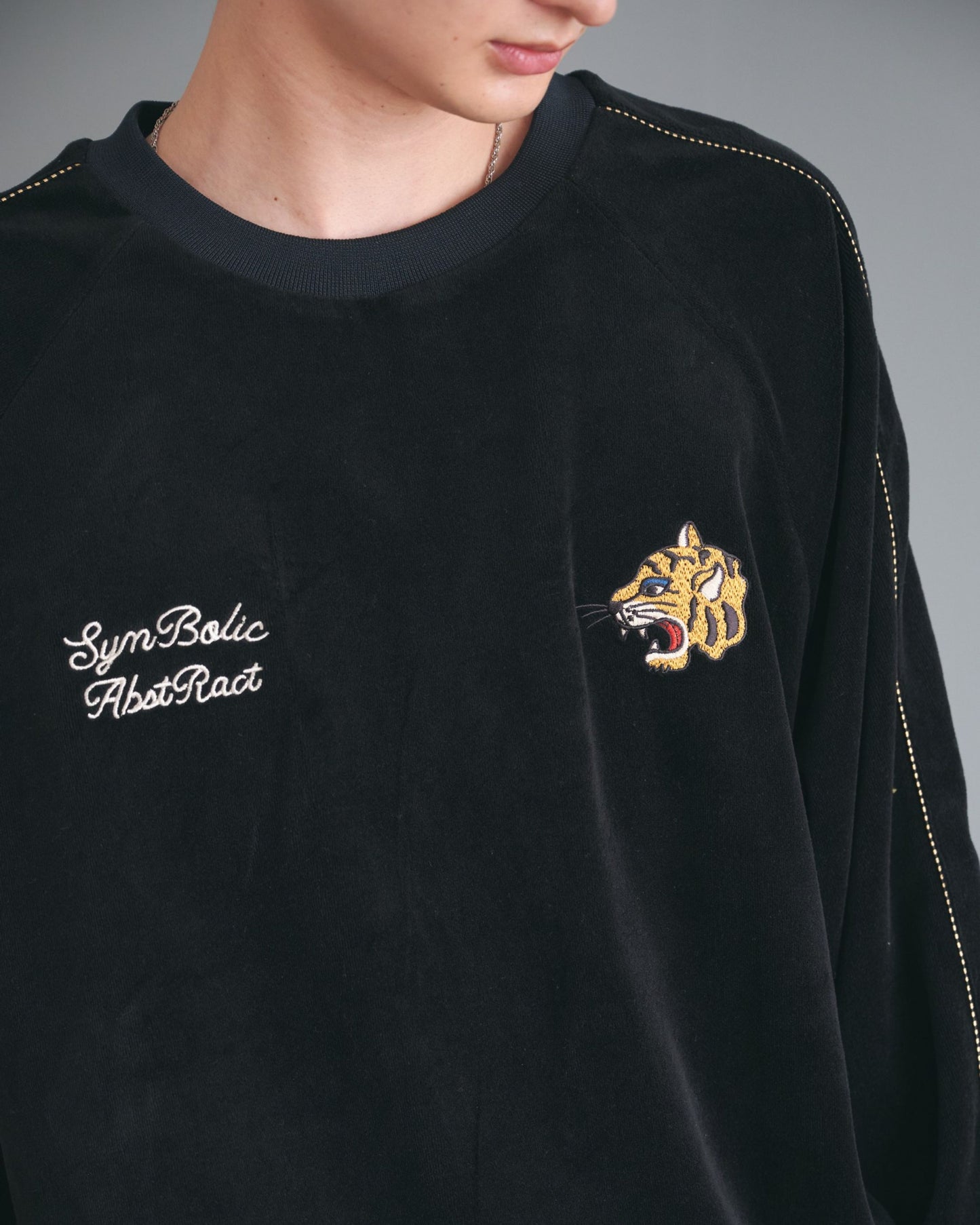 Velour Raglan Sweatshirt