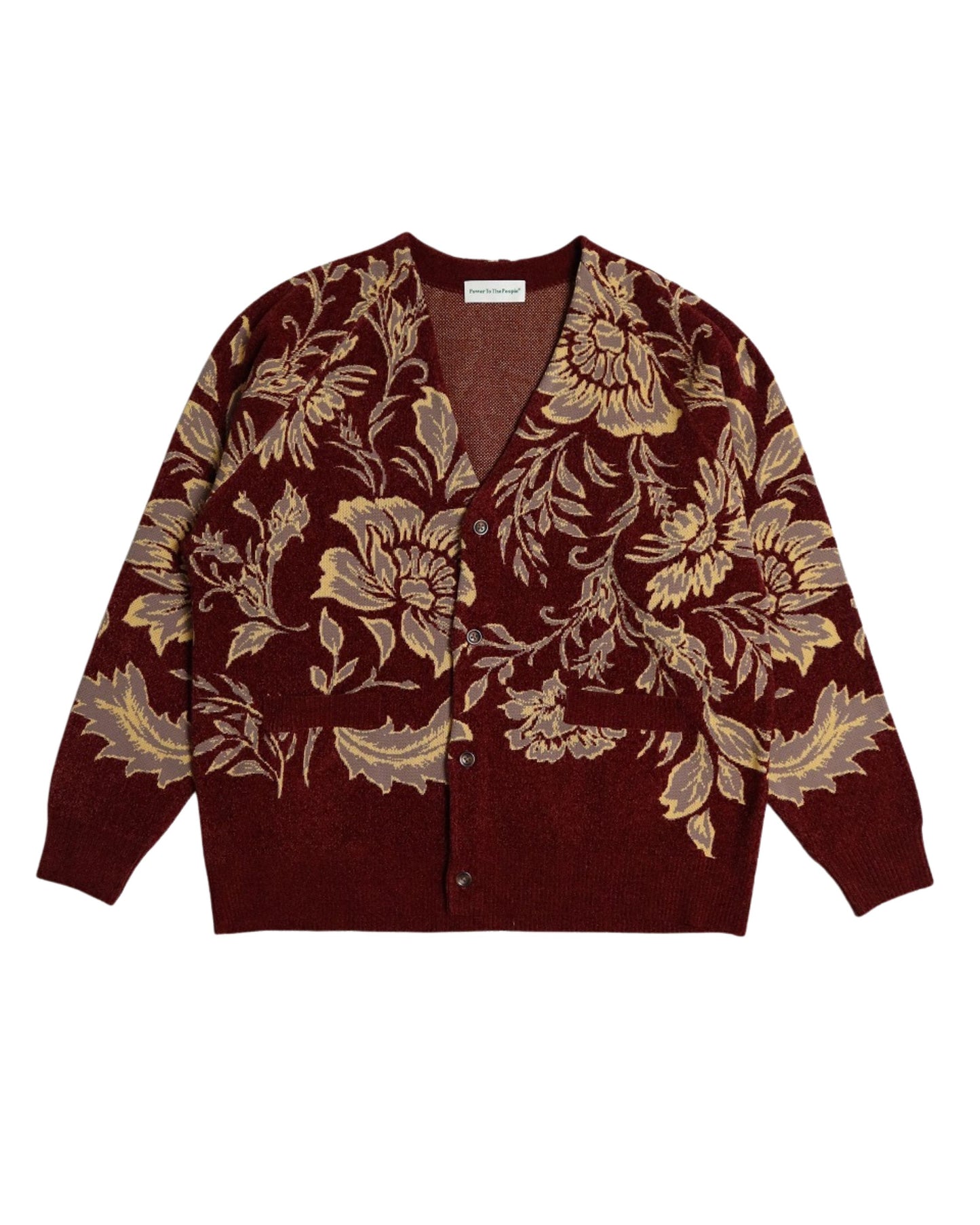 Soft Jacquard Knit Cardigan