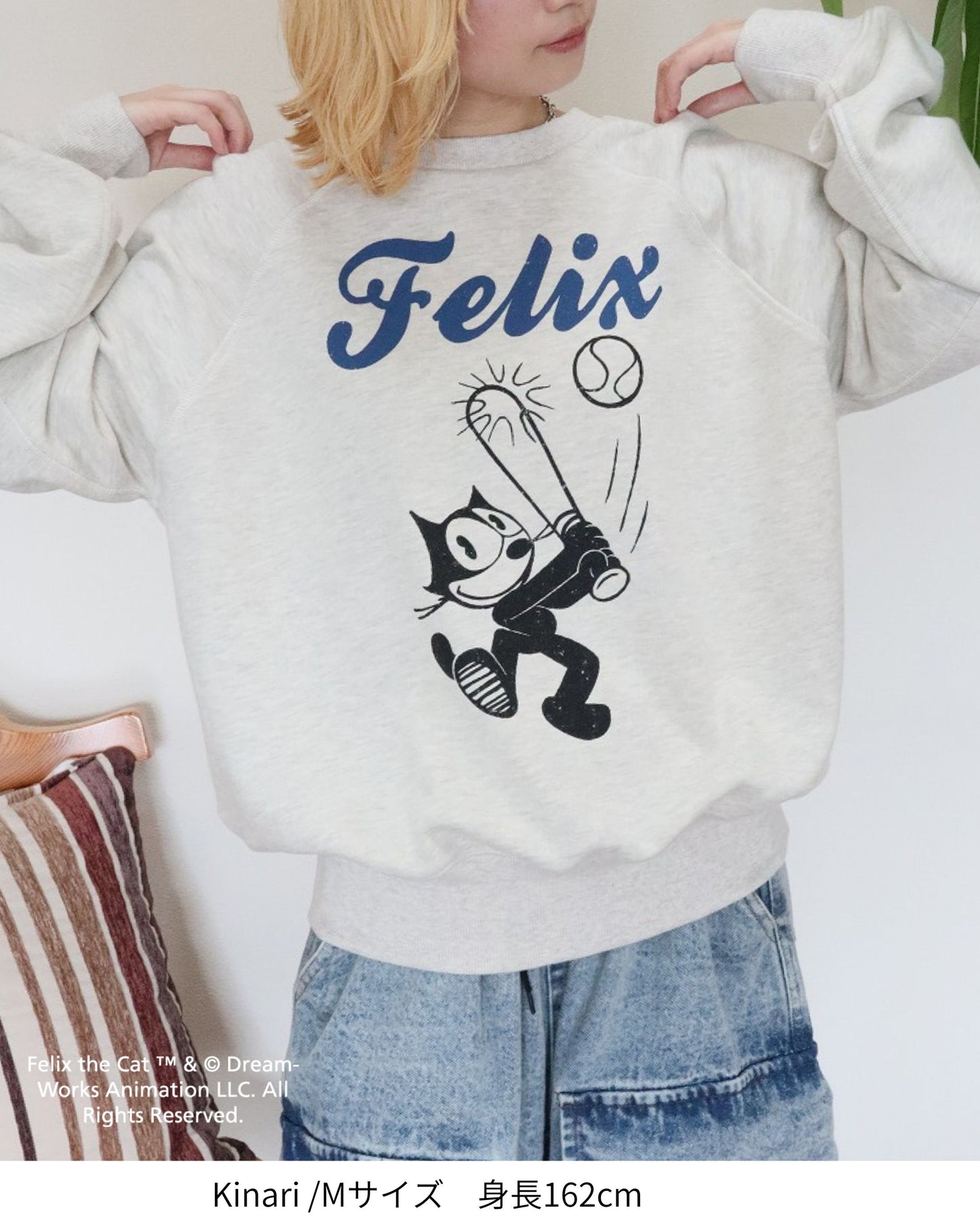 【FELIX THE CAT】ラグランBASEBALLスウェット
