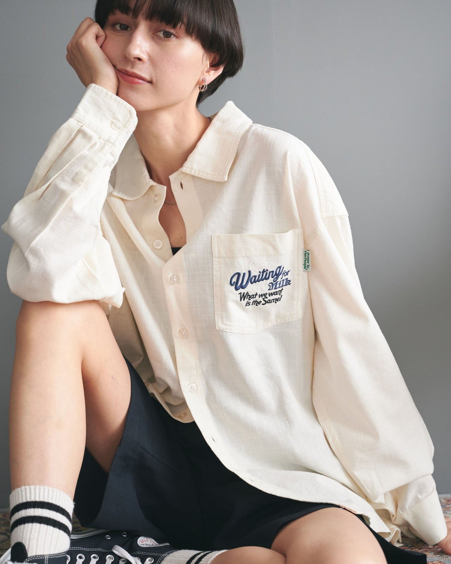 Cat Linen-Like Shirt