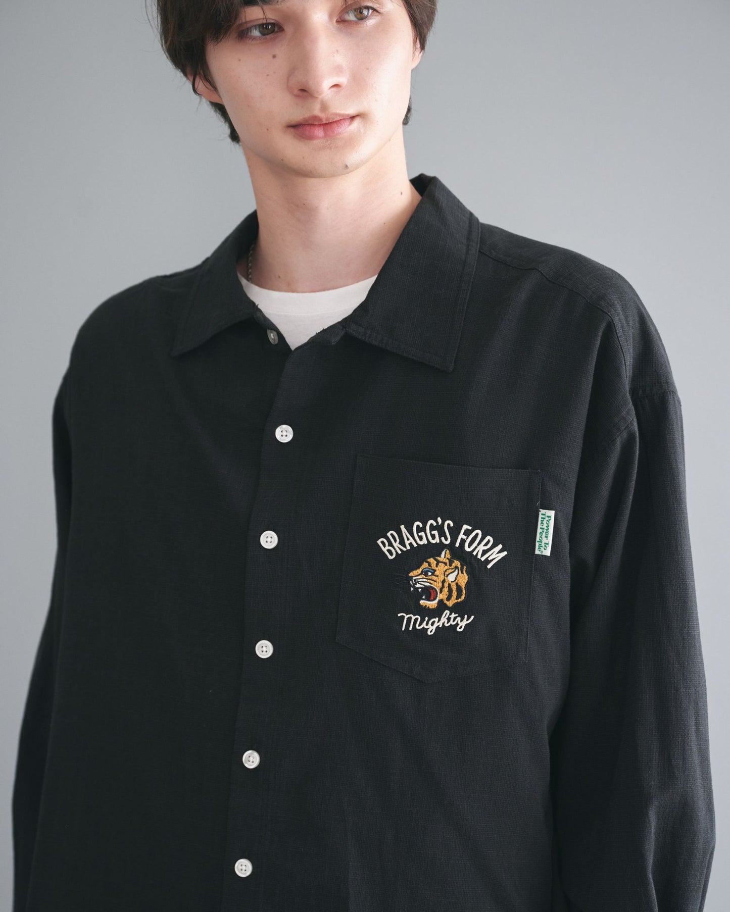 Tiger Linen-Like Shirt