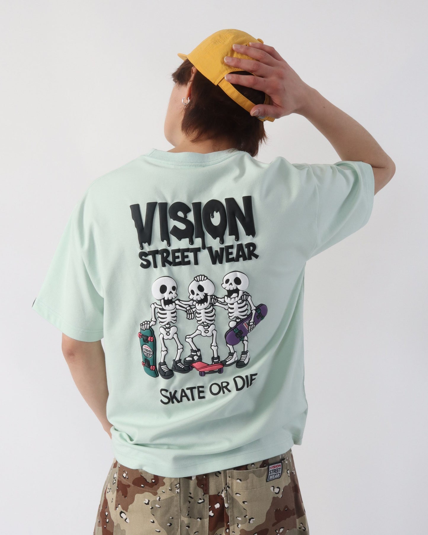Skull Dry T / 清涼素材スカルTシャツ