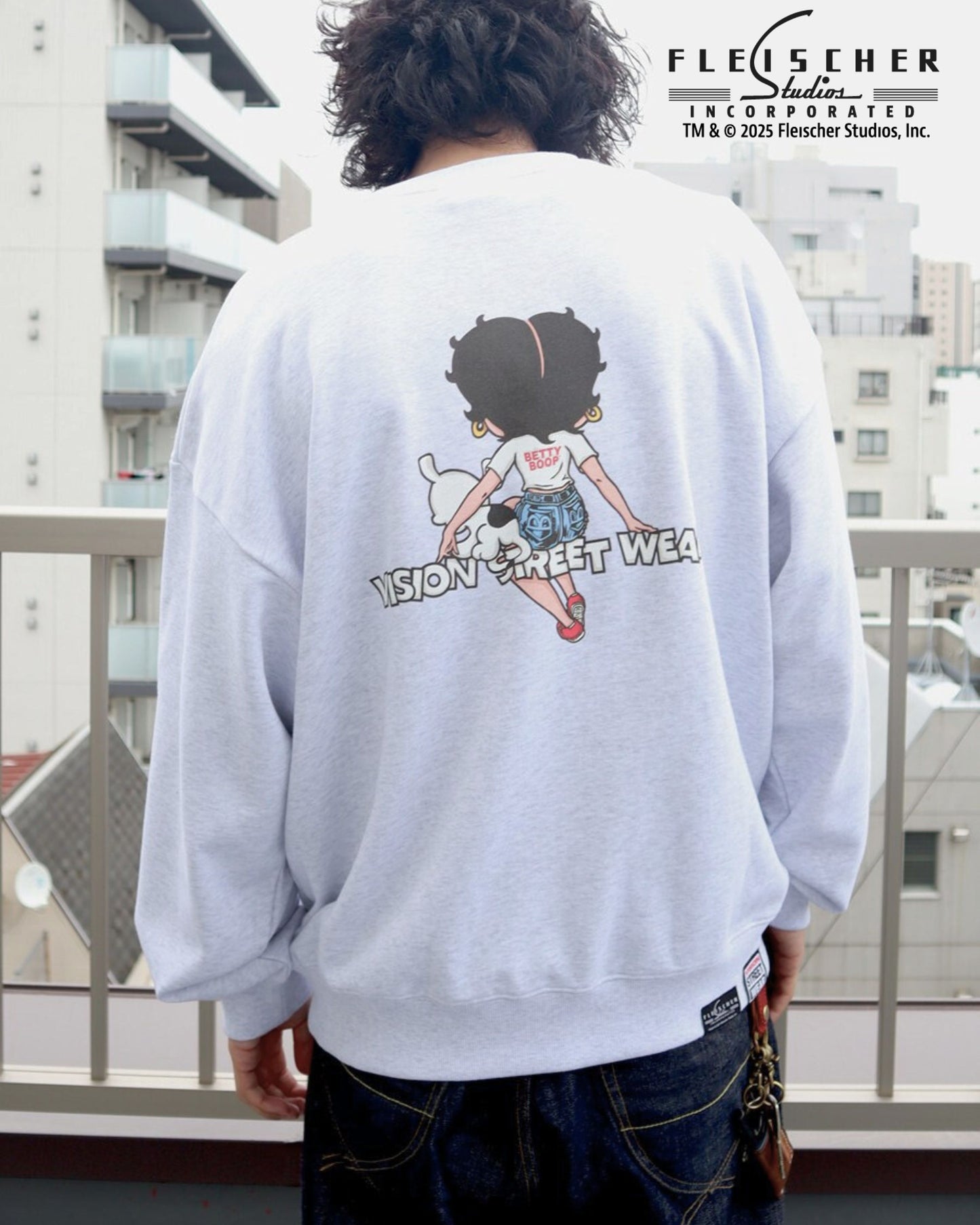 【BETTY BOOP™】 Front Back Sweatshirt