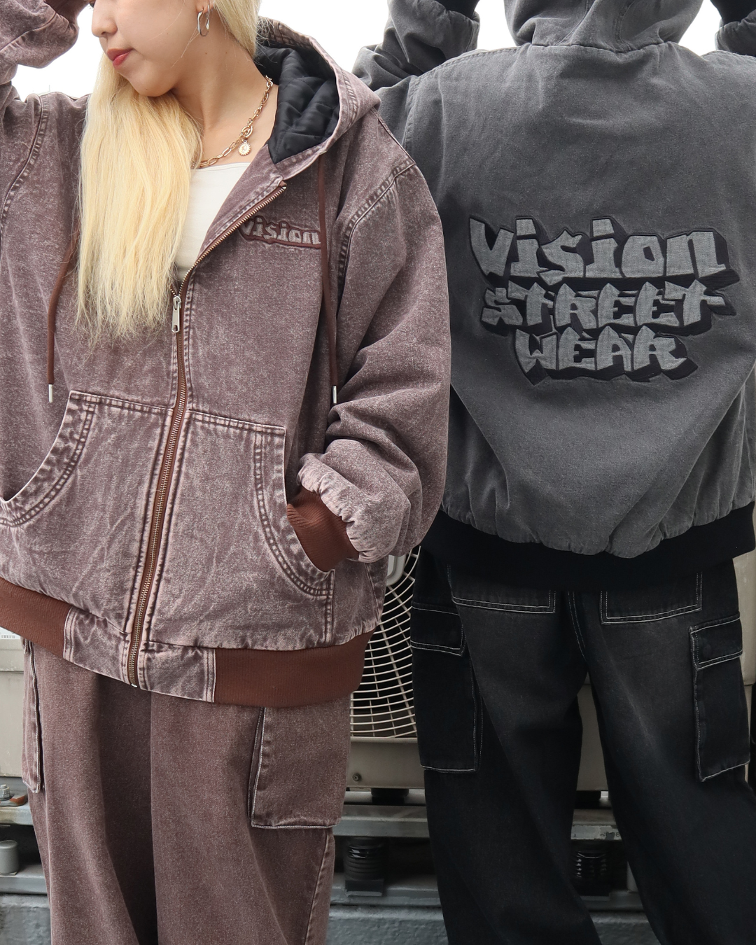 HOODED DENIM JACKET