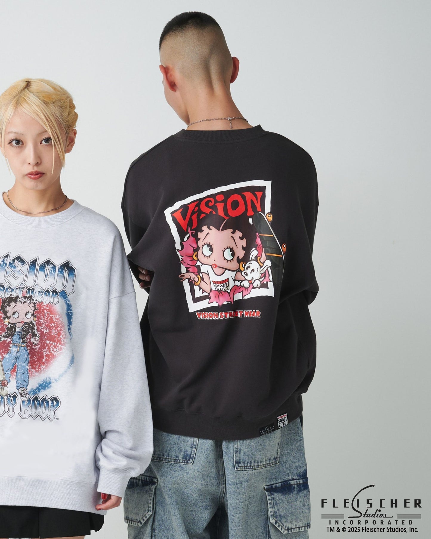【BETTY BOOP™】 Front Back Sweatshirt