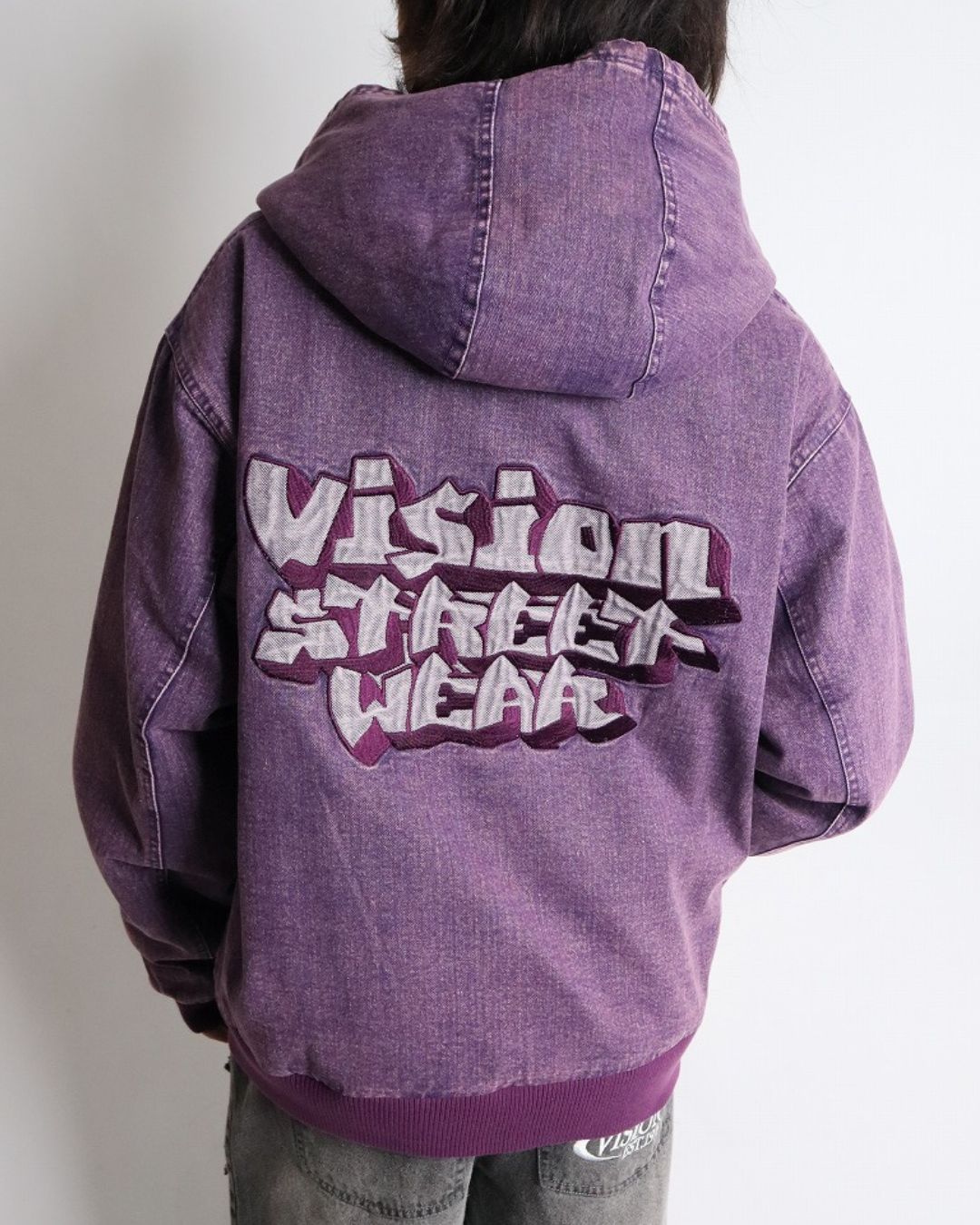 HOODED DENIM JACKET