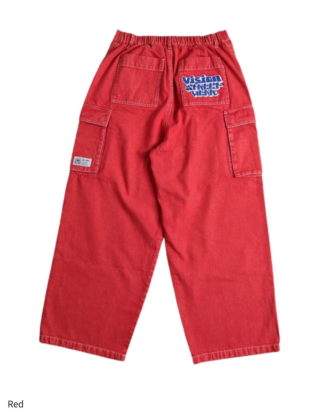 LOGO DENIM CARGO PANTS