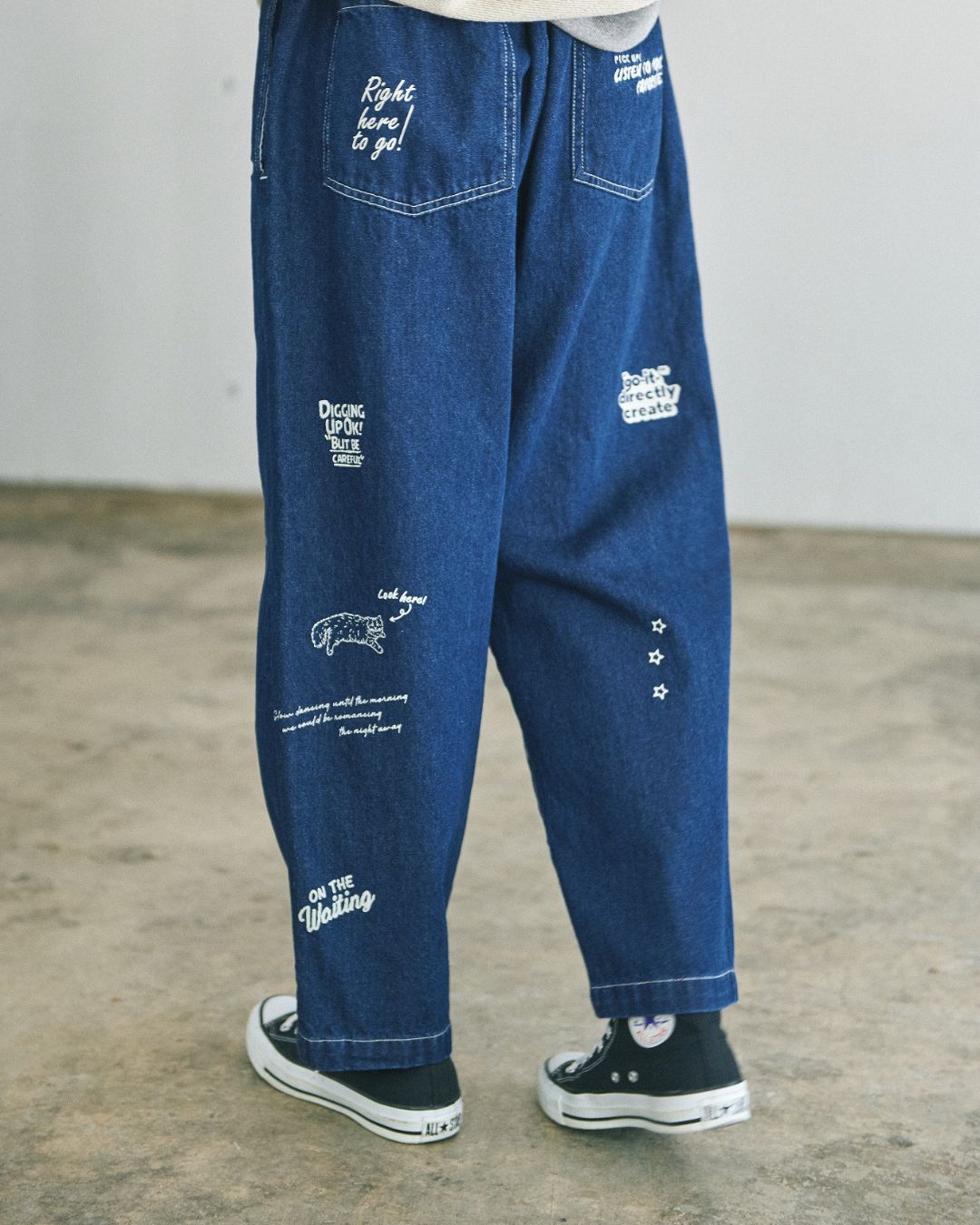 Doodle Denim Pants