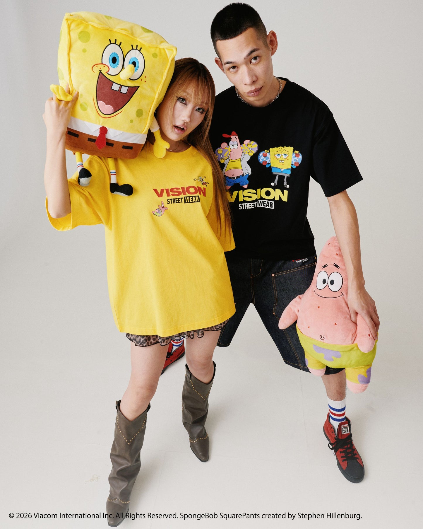 【スポンジ・ボブコラボ】Multi Tee / マルチグラフィックTシャツ