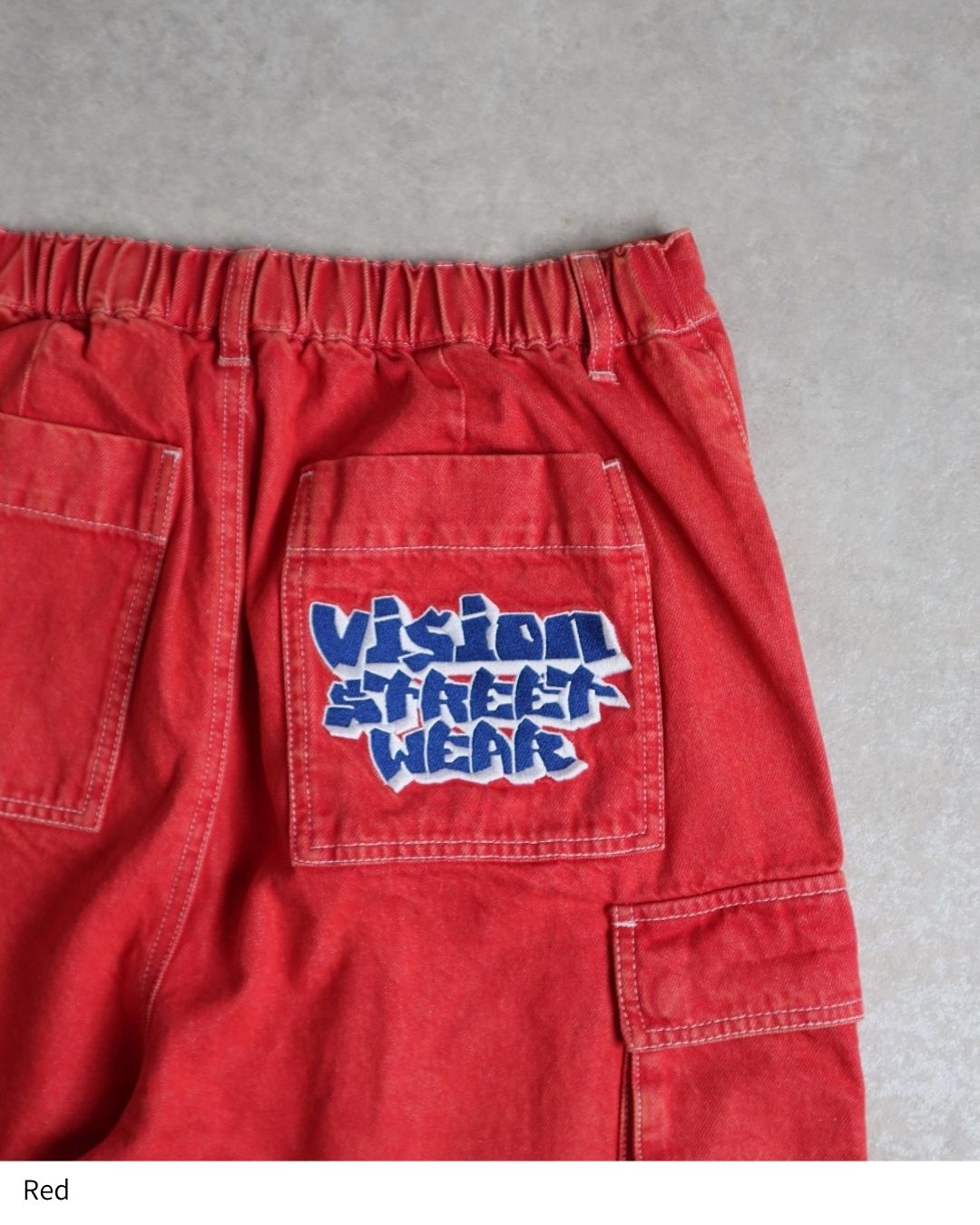 LOGO DENIM CARGO PANTS
