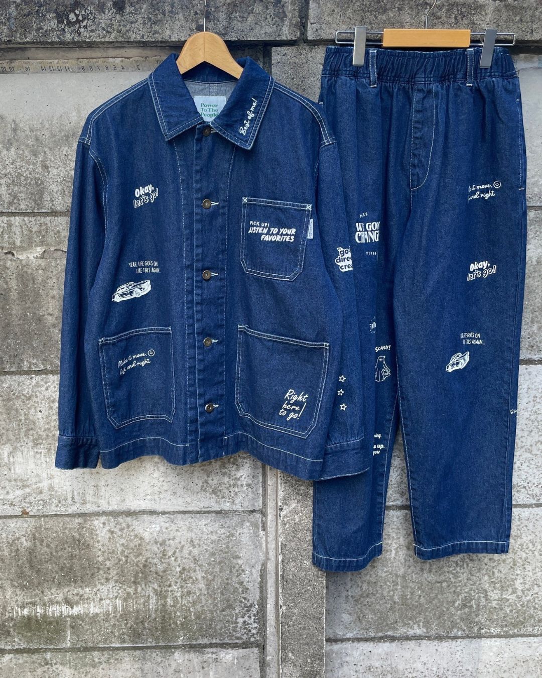 Doodle Denim Pants