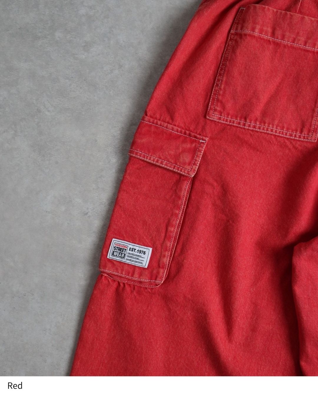 LOGO DENIM CARGO PANTS