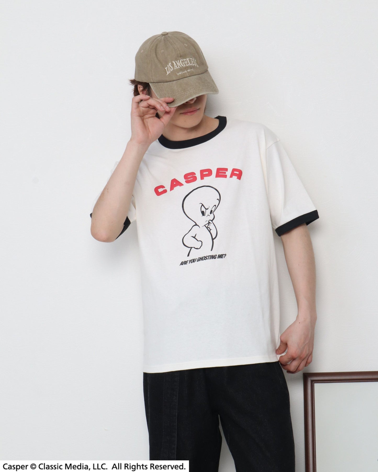 【キャスパー】リンガーTシャツ