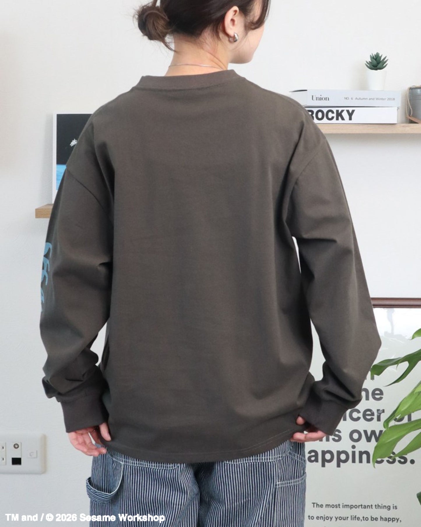 【セサミストリート】袖プリントロンT
