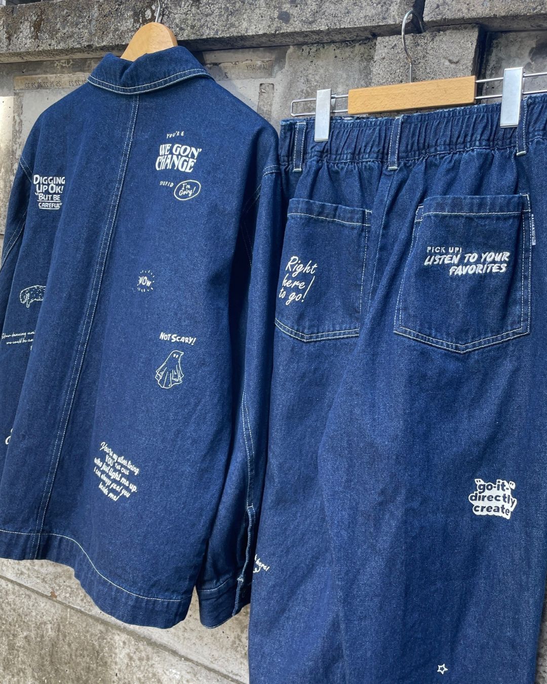 Doodle Denim Pants