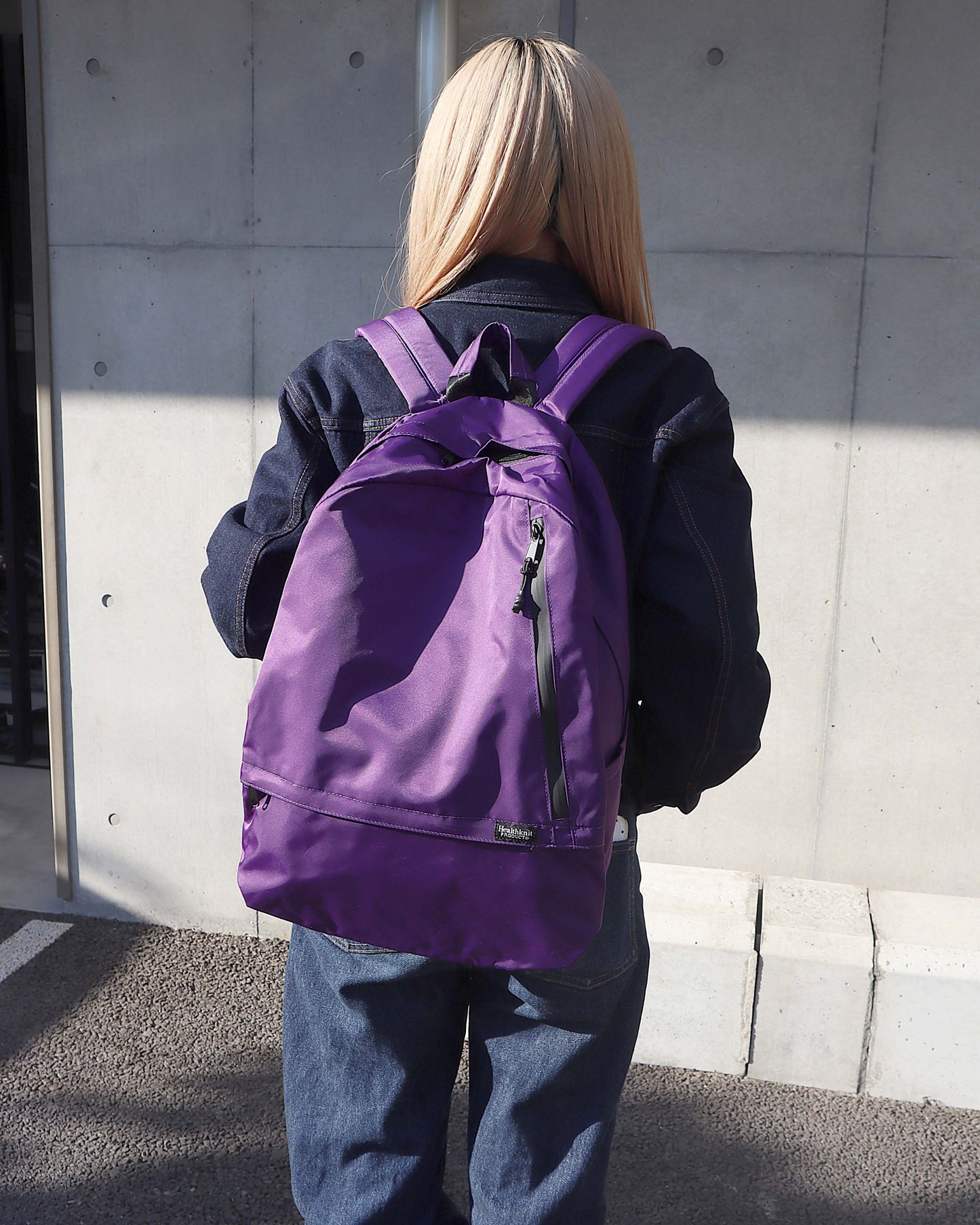 【Healthknit PRODUCT】11ポケット バイカラーリュック【はっ水・軽量】