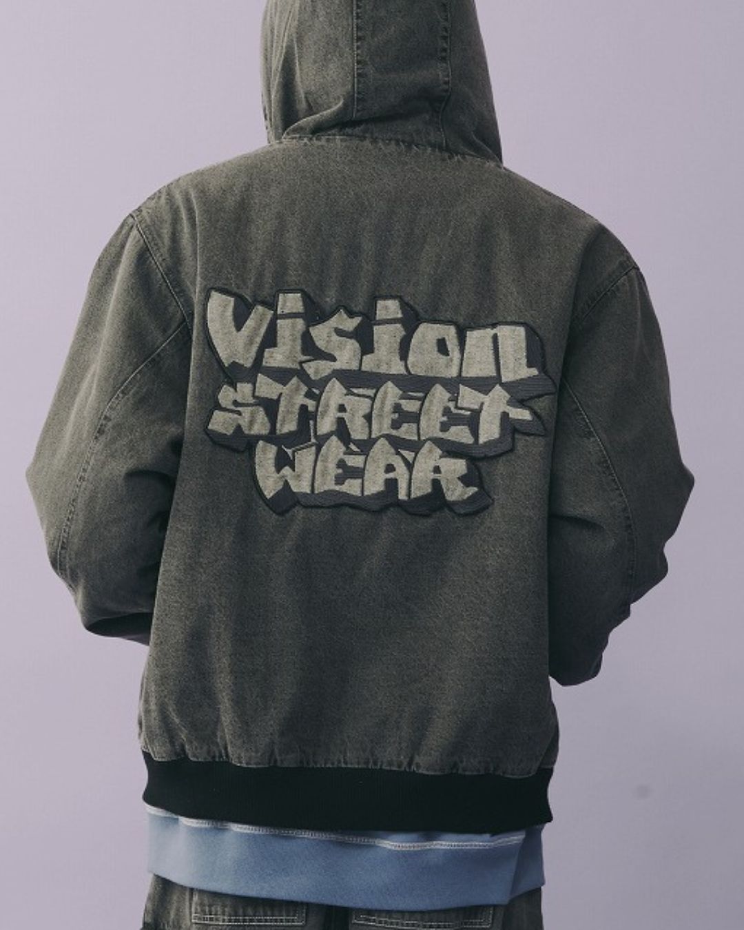 HOODED DENIM JACKET