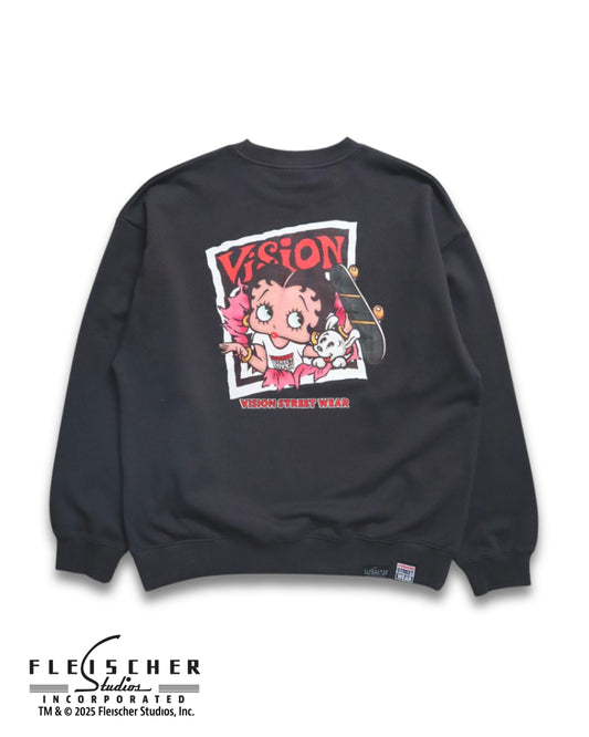 【BETTY BOOP™】 Front Back Sweatshirt