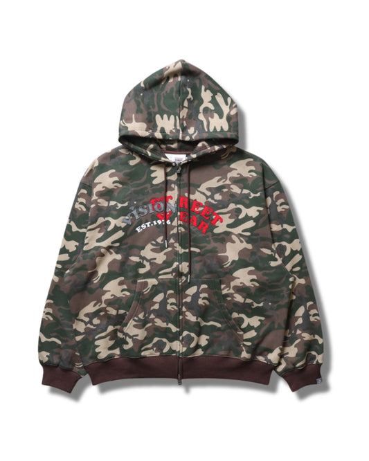 Felt Arch  Zip Hoodie