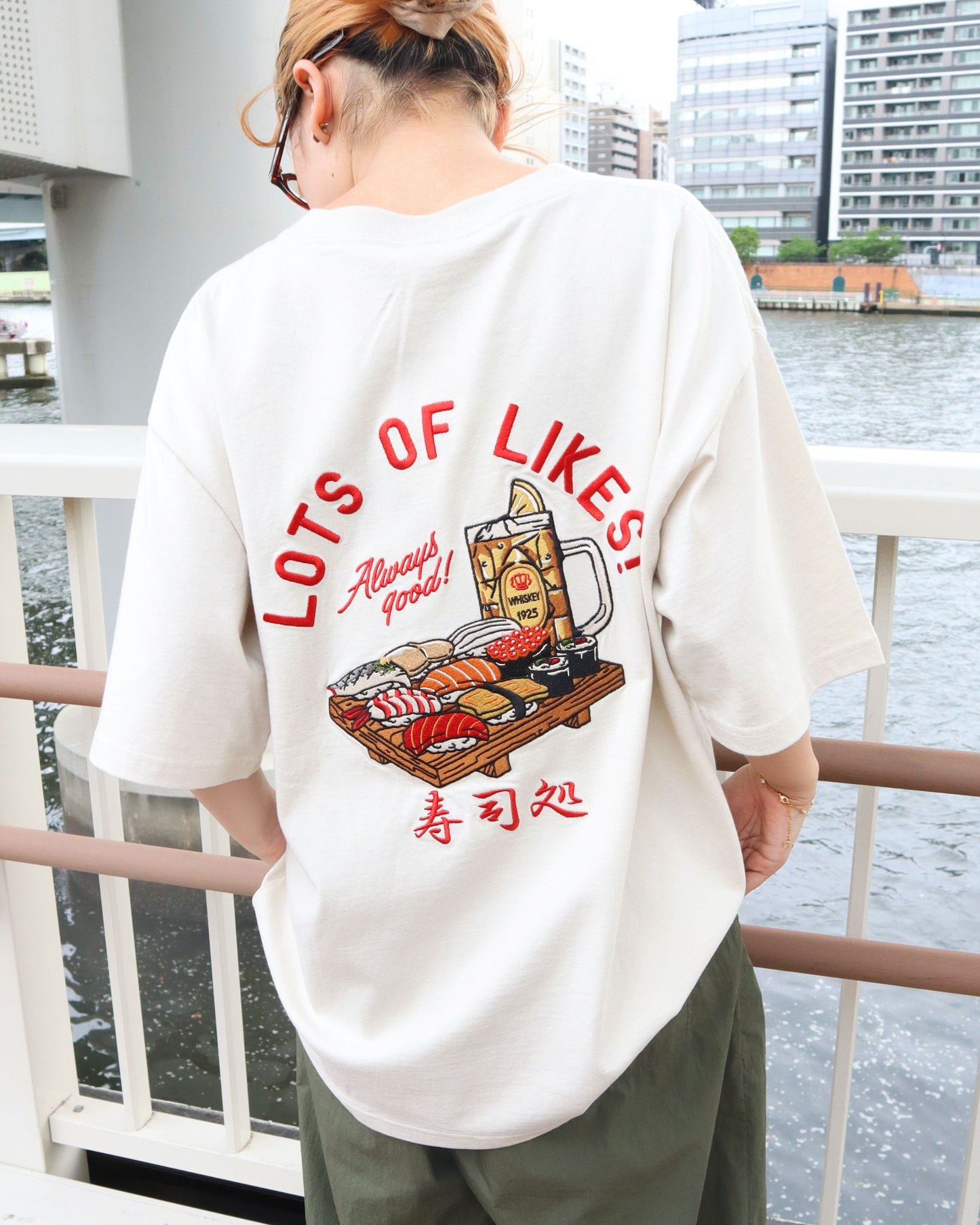 【JapanSeries】SUSHI Embroidered Tee