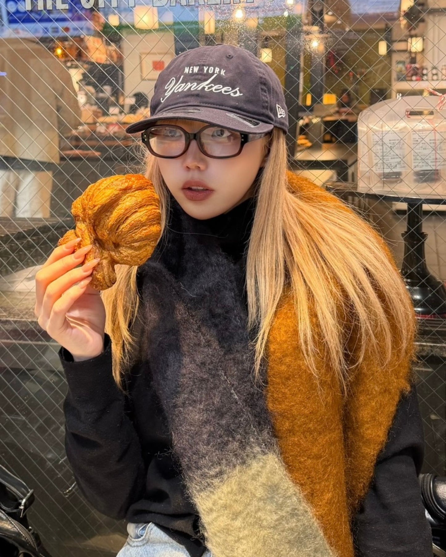 Round fashion glass / クリアメガネ