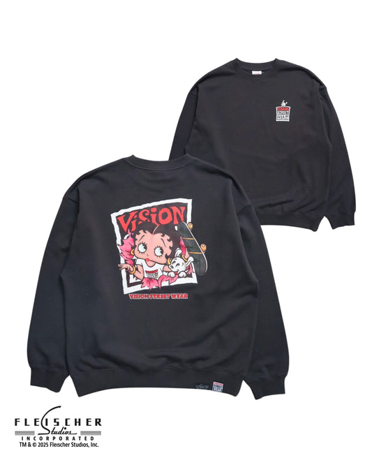 【BETTY BOOP™】 Front Back Sweatshirt