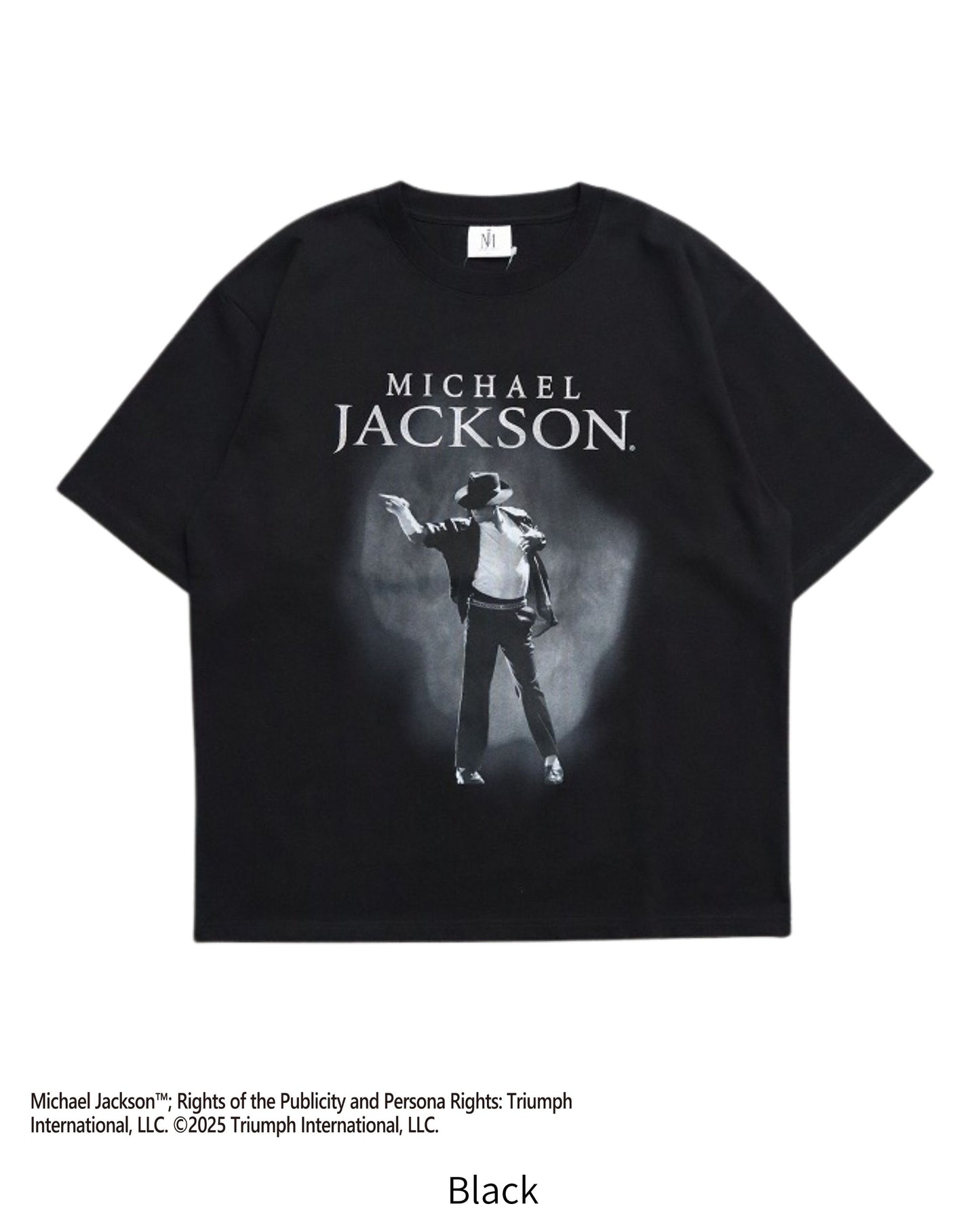 【Michael Jackson】Silver Foil Print Tee