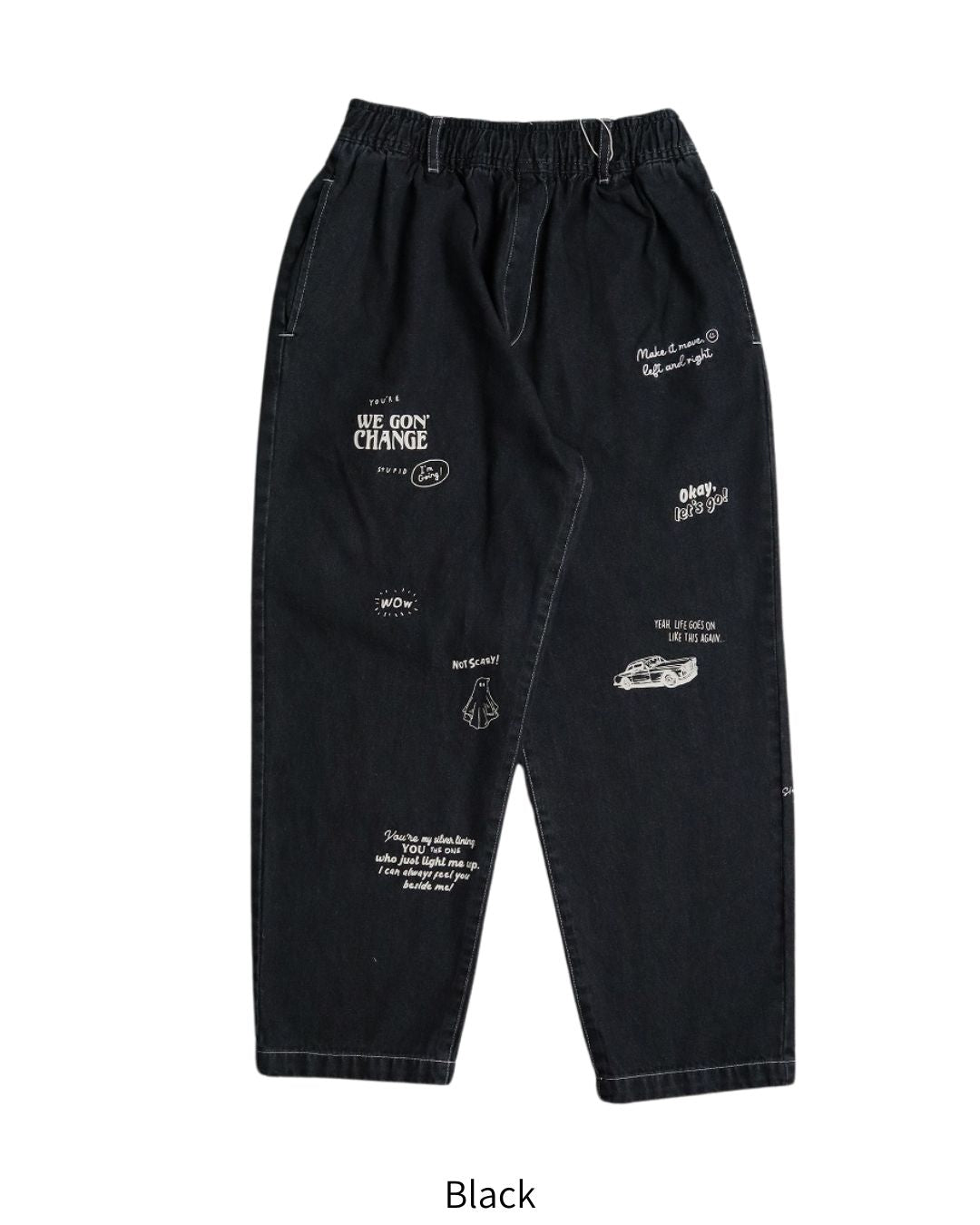 Doodle Denim Pants