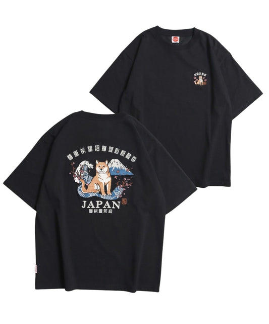 【Japan Series】SHIBA-INU Tee / 柴犬 刺繍Tシャツ